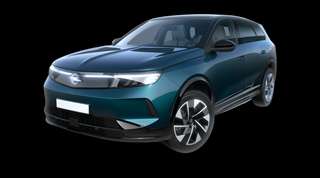 Schräge Frontansicht auf einen Opel Grandland GS, freigestellt