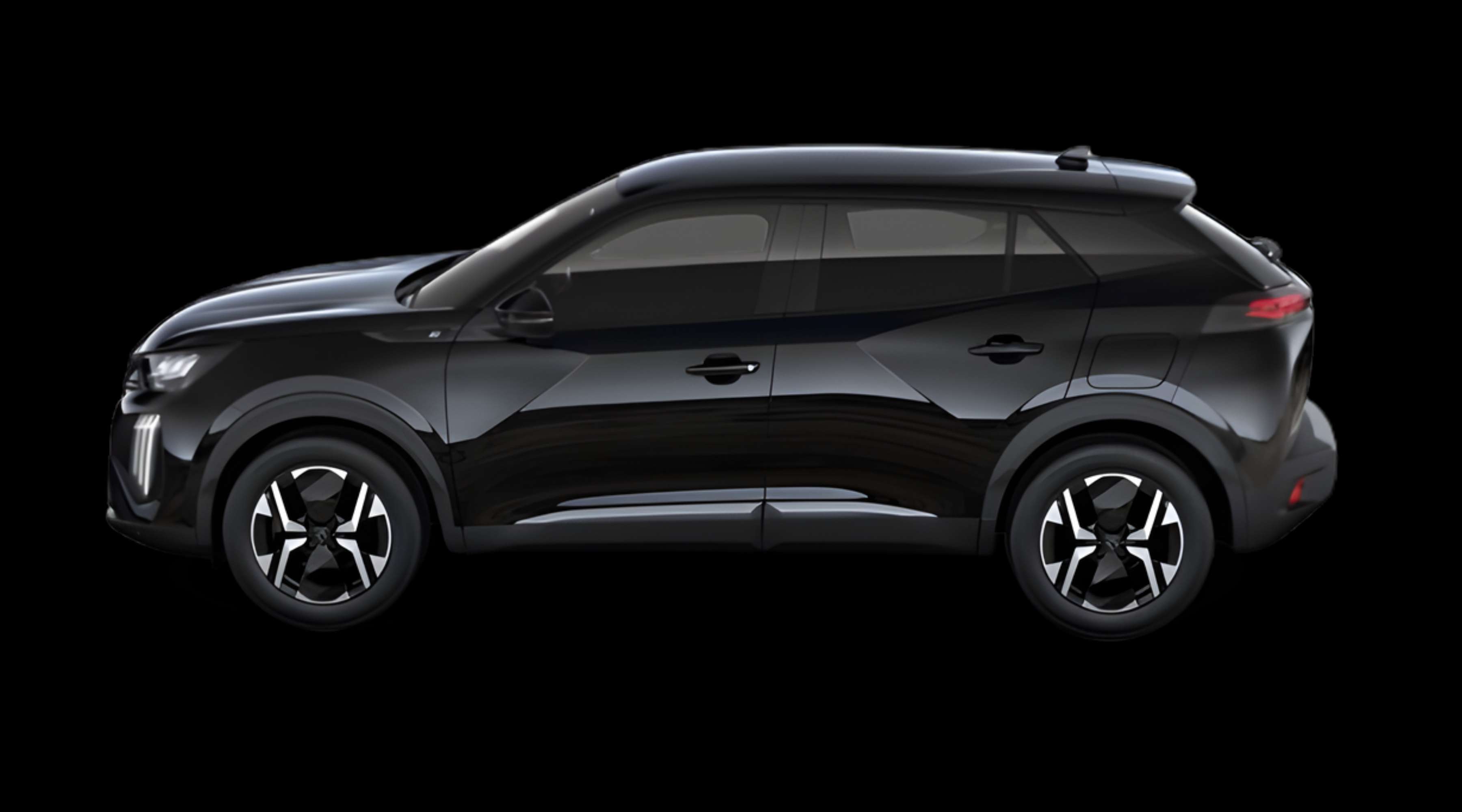 Seitenansicht eines Peugeot 2008