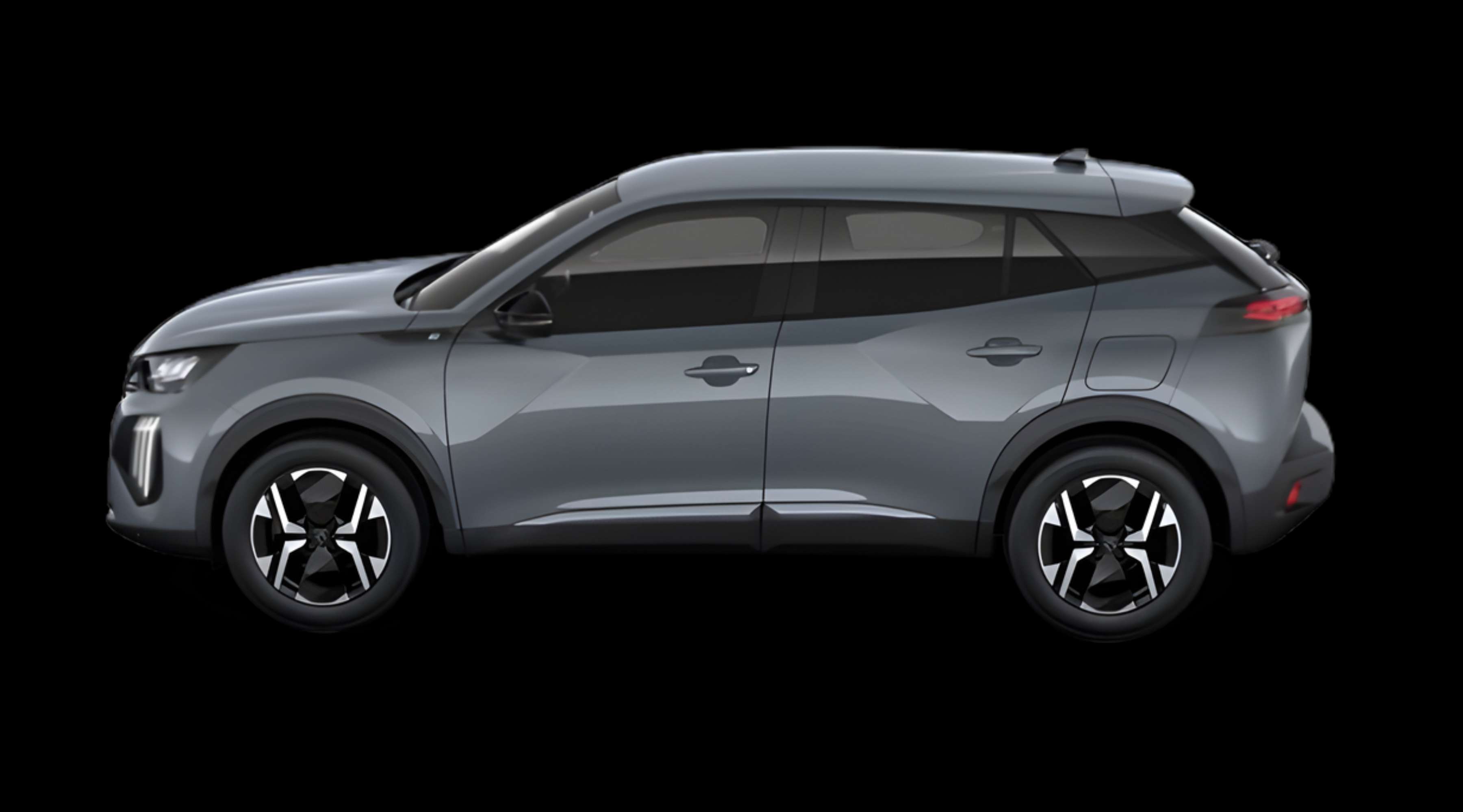Seitenansicht eines Peugeot 2008