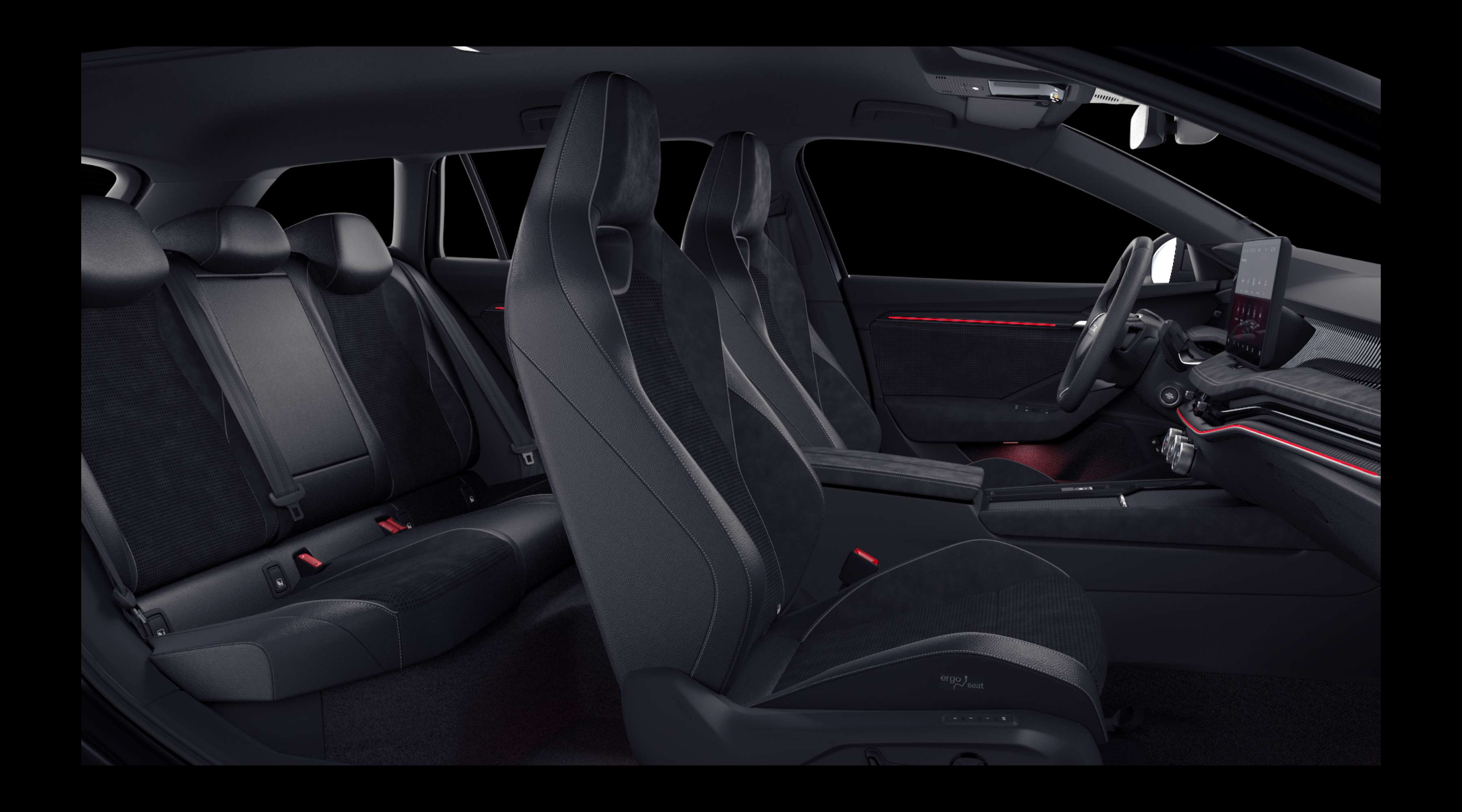 Vordersitze eines Skoda Superb
