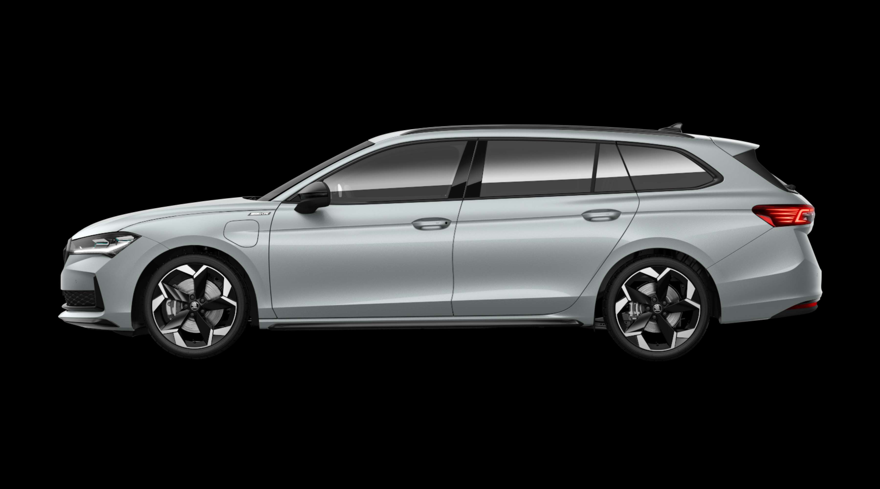 Seitenansicht eines Skoda Superb