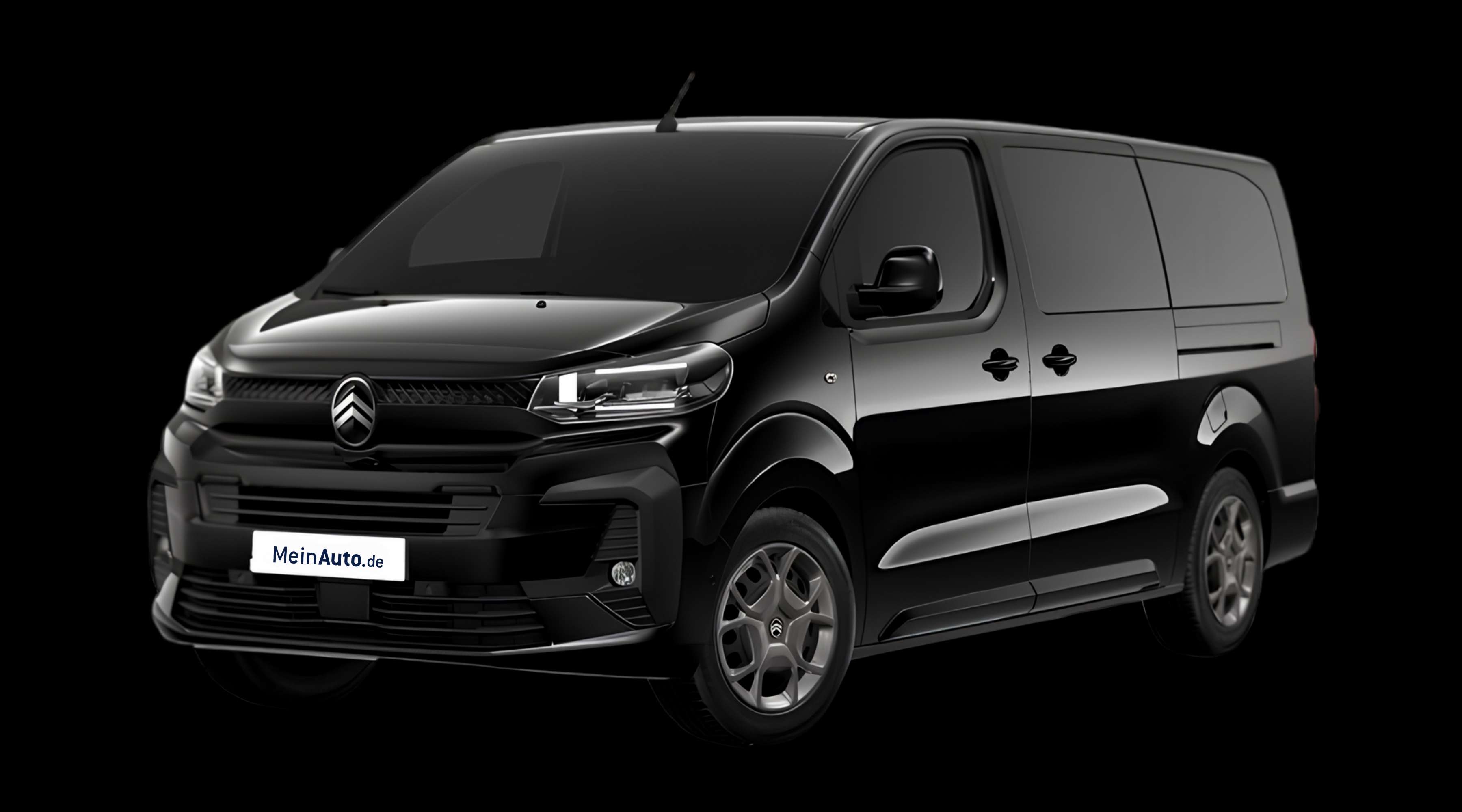 Schräge Frontansicht eines Citroën SpaceTourer, freigestellt