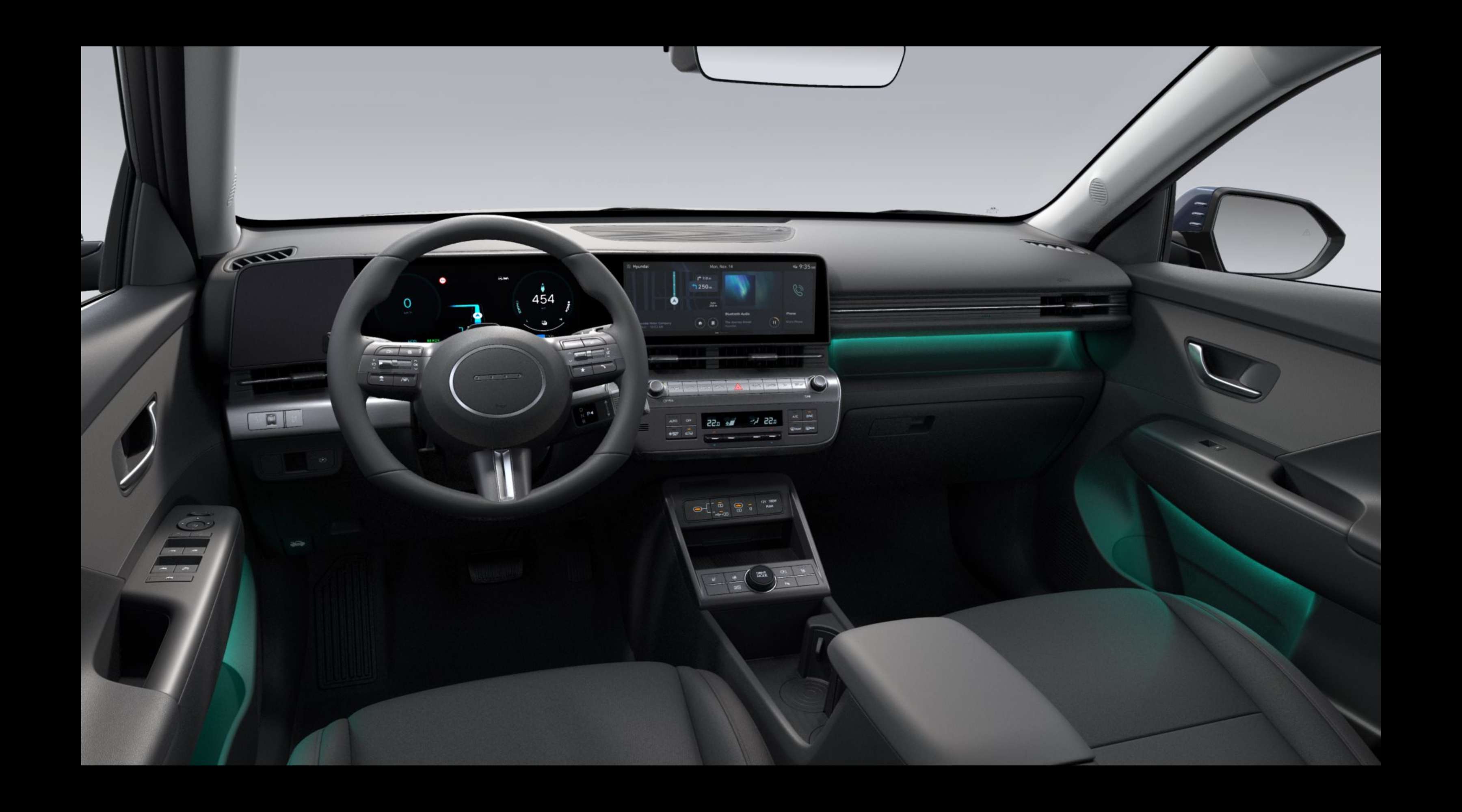 Armaturenbrett eines Hyundai Kona Elektro