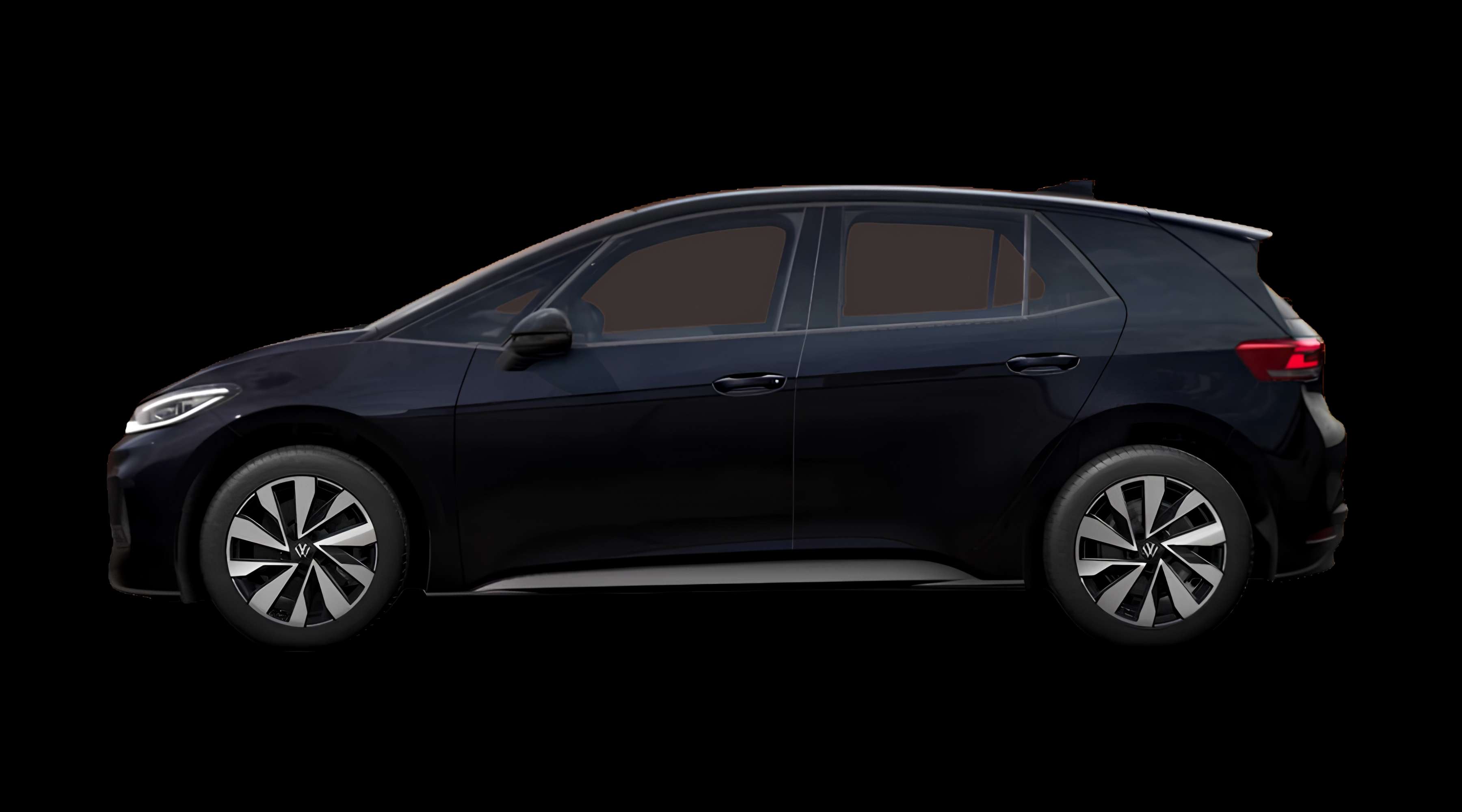 Seitenansicht eines Volkswagen ID.3 Neo