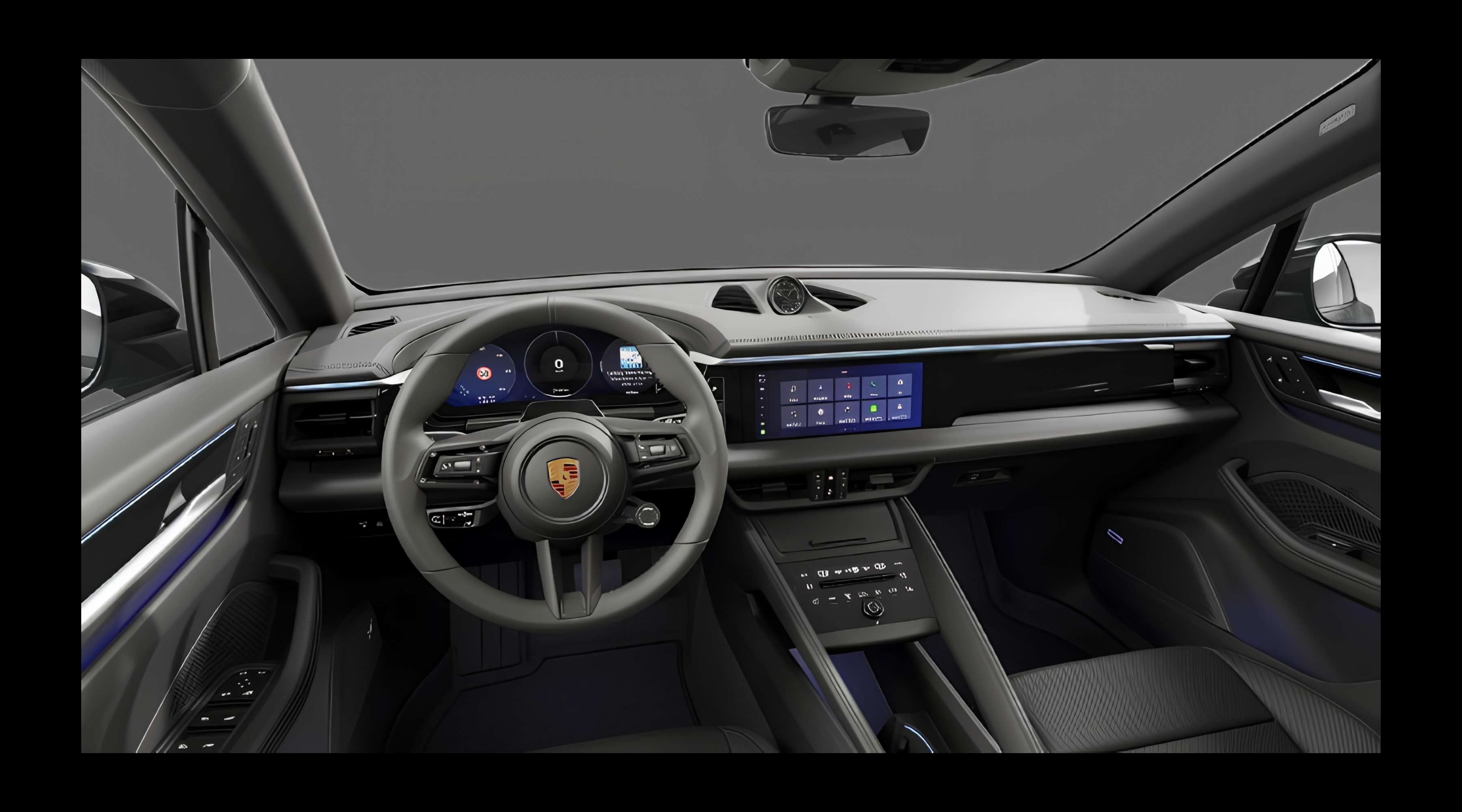 Armaturenbrett eines Porsche Macan
