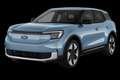 Schräge Frontansicht der Variante Arctic Blue Metallic