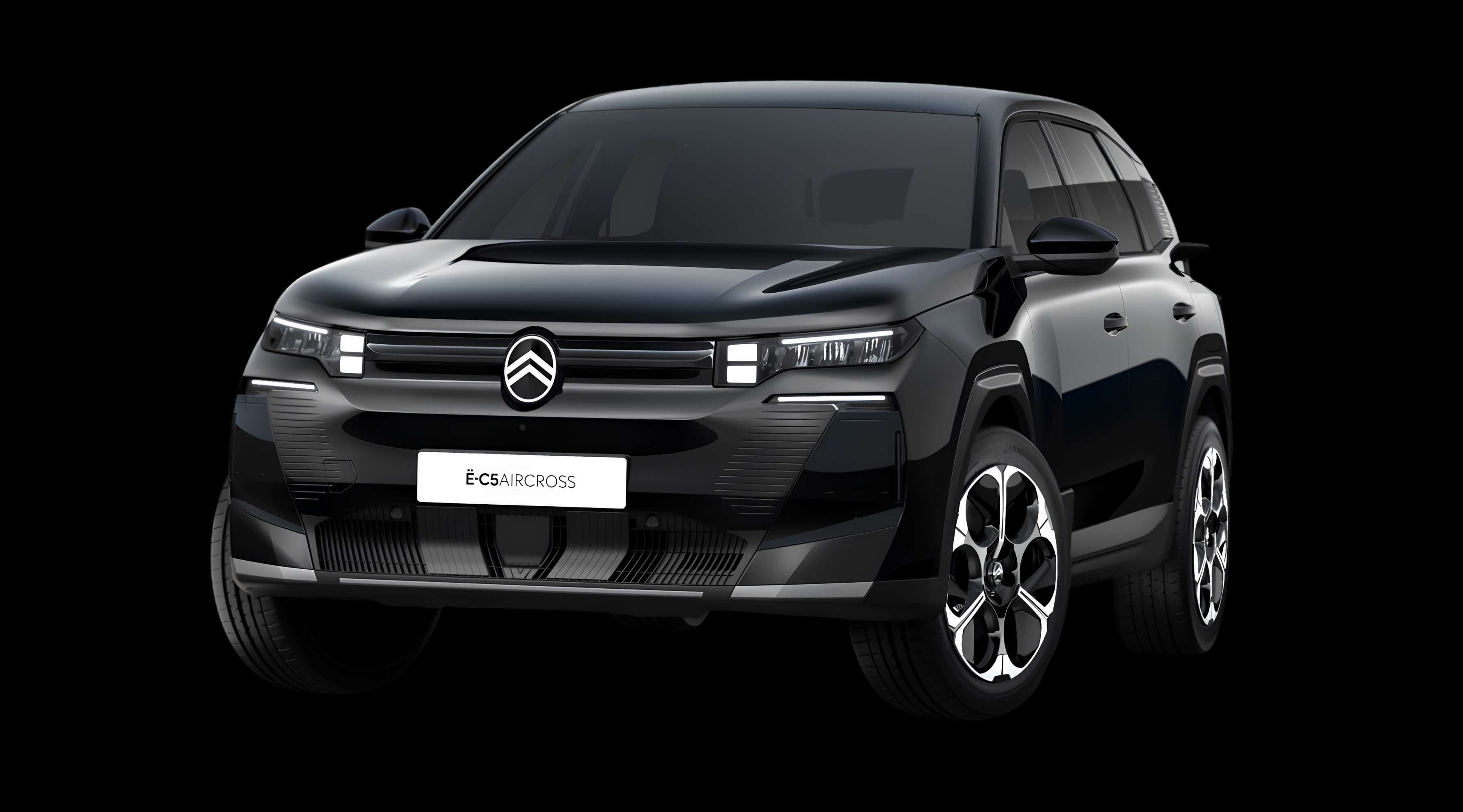 Schräge Frontansicht eines Citroën C5 Aircross, freigestellt