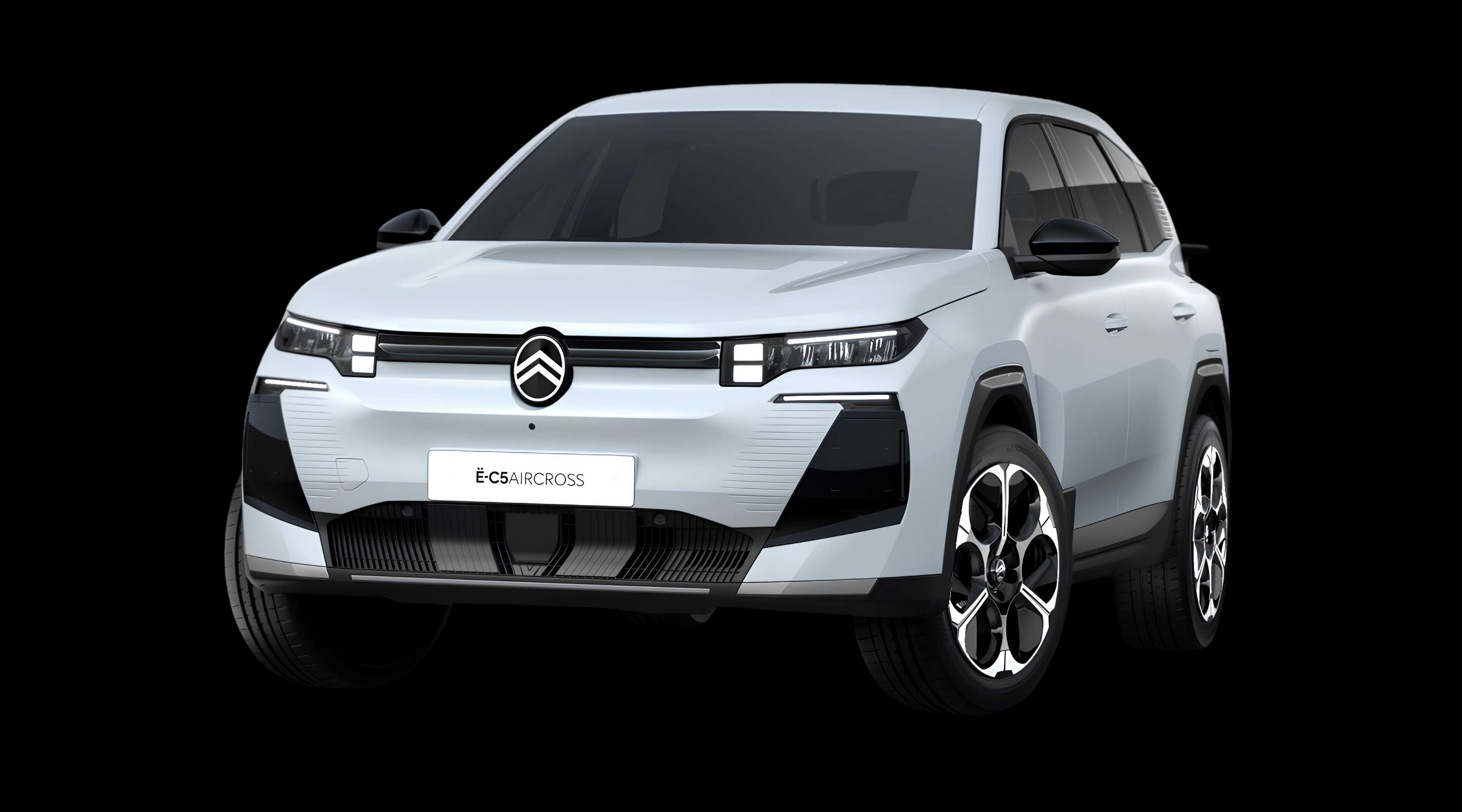 Schräge Frontansicht eines Citroën C5 Aircross, freigestellt