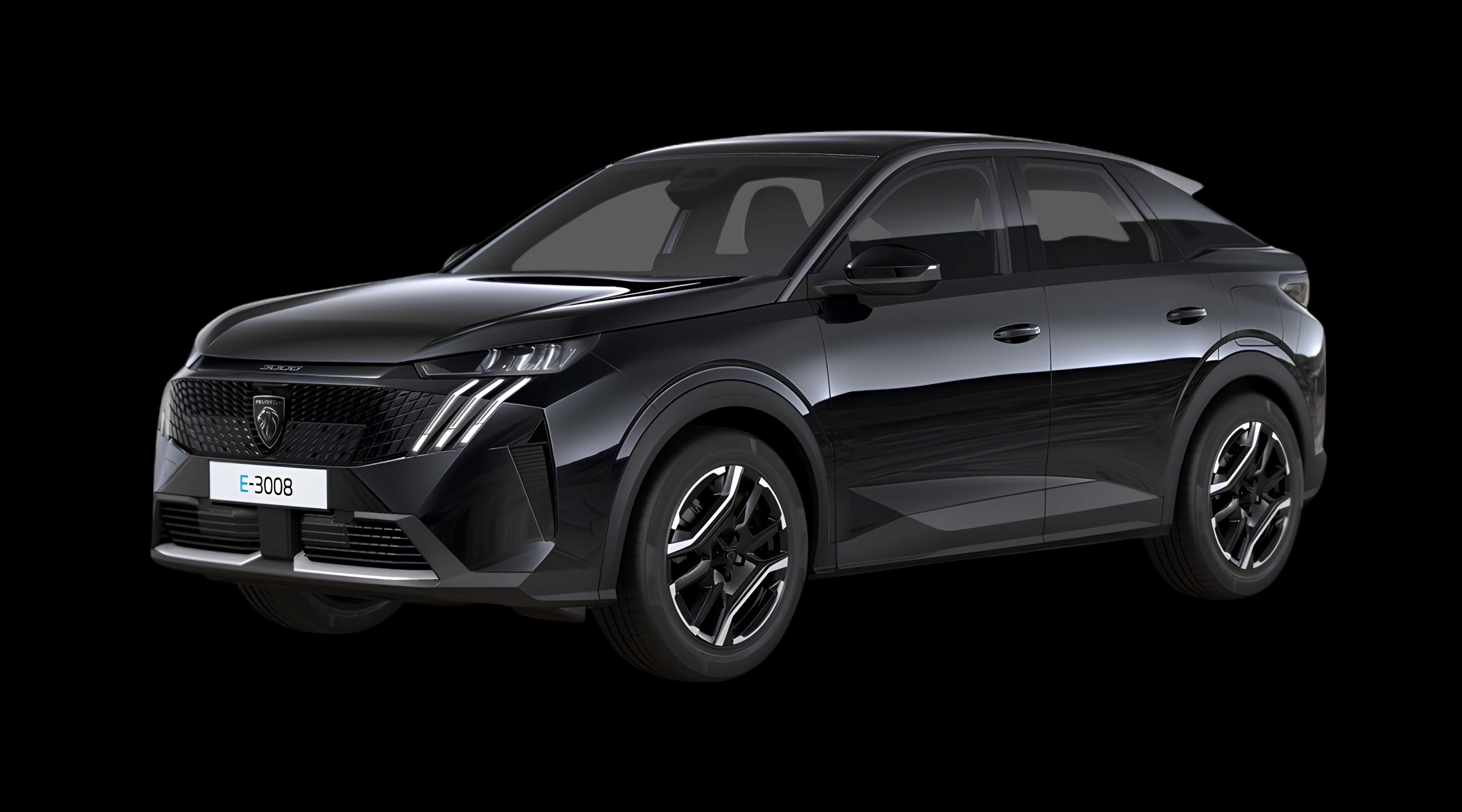 Schräge Frontansicht eines Peugeot 3008, freigestellt