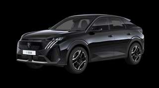 Schräge Frontansicht auf einen Peugeot 3008 Allure, freigestellt