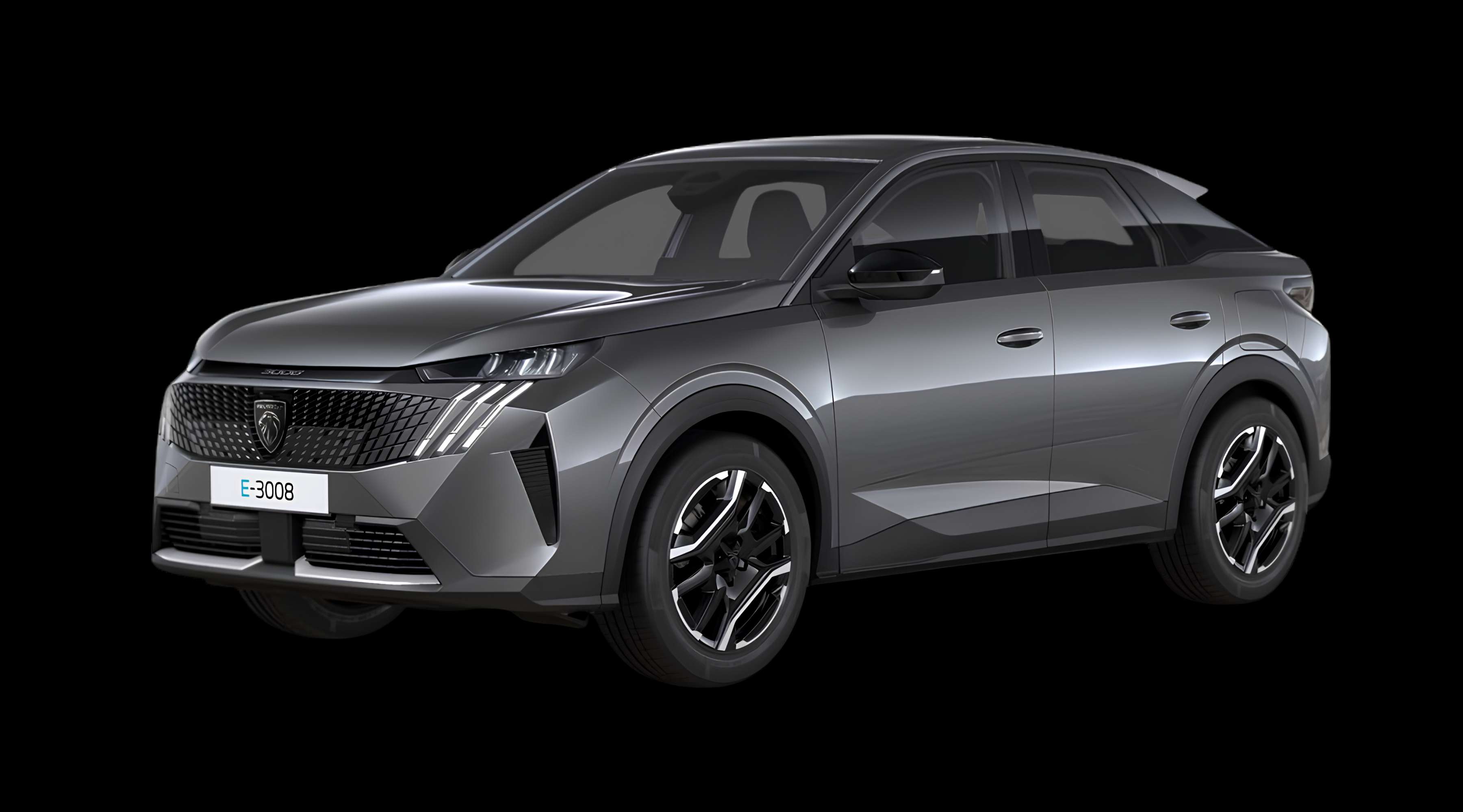 Schräge Frontansicht eines Peugeot 3008, freigestellt