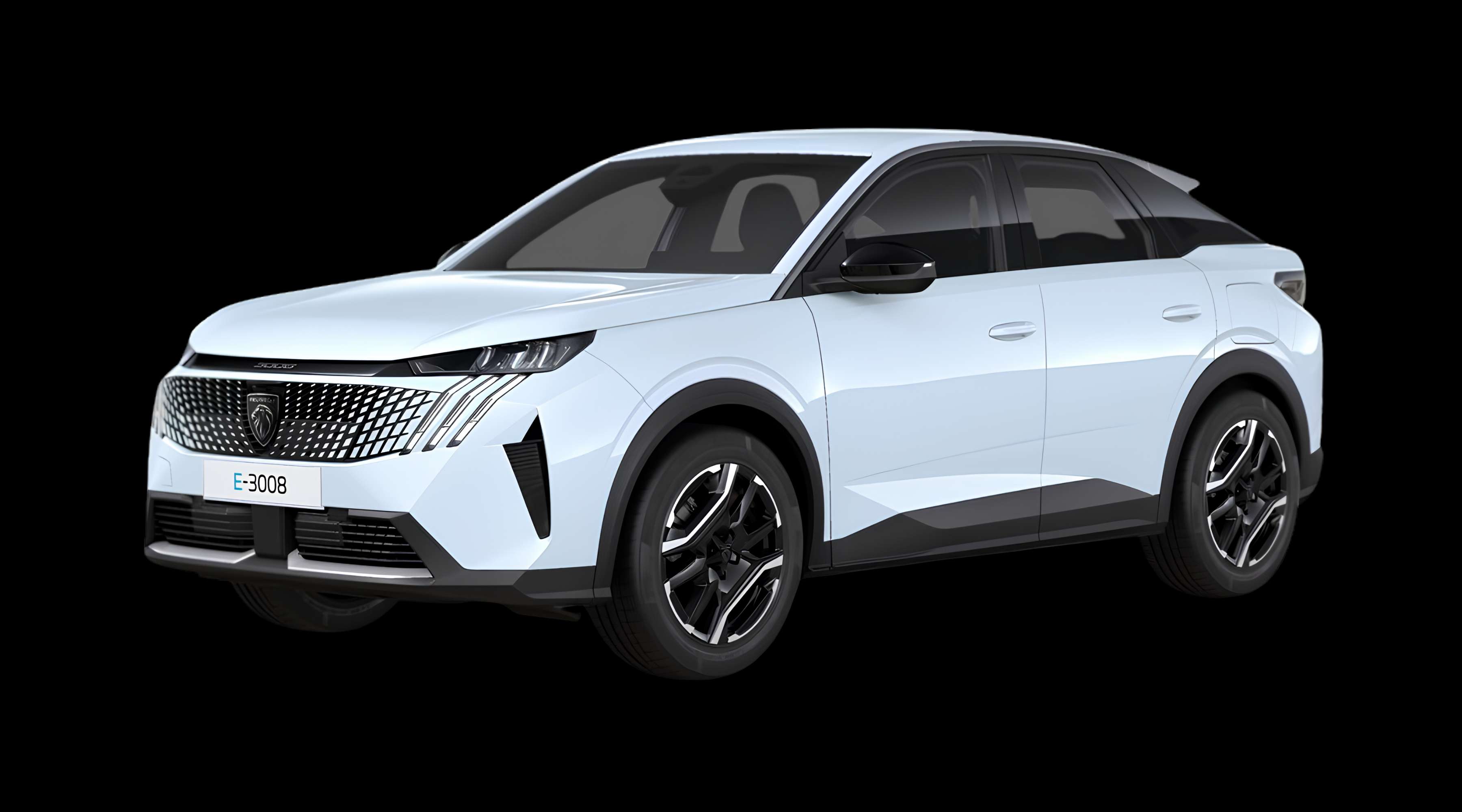 Schräge Frontansicht eines Peugeot 3008, freigestellt