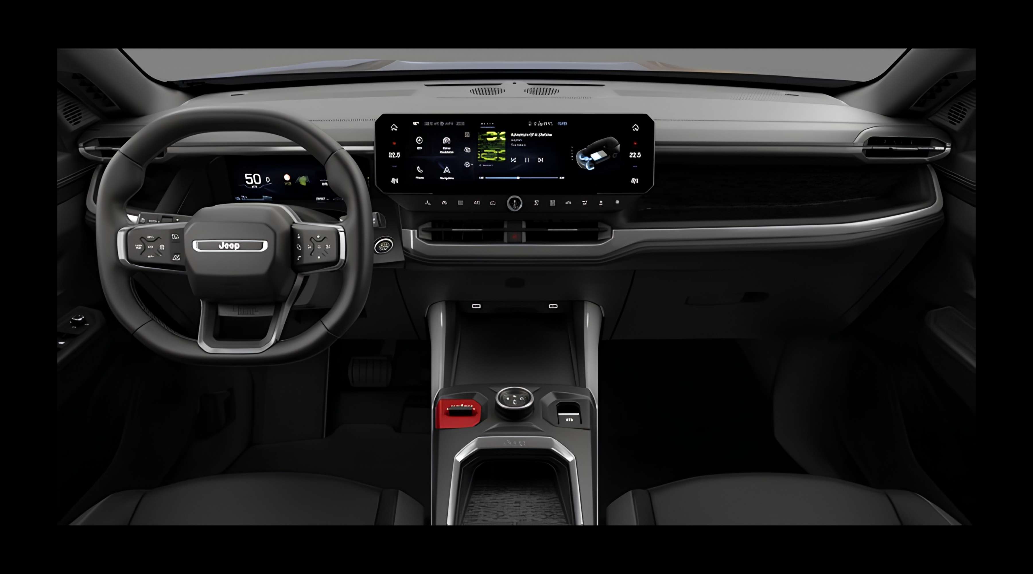 Armaturenbrett eines Jeep Compass