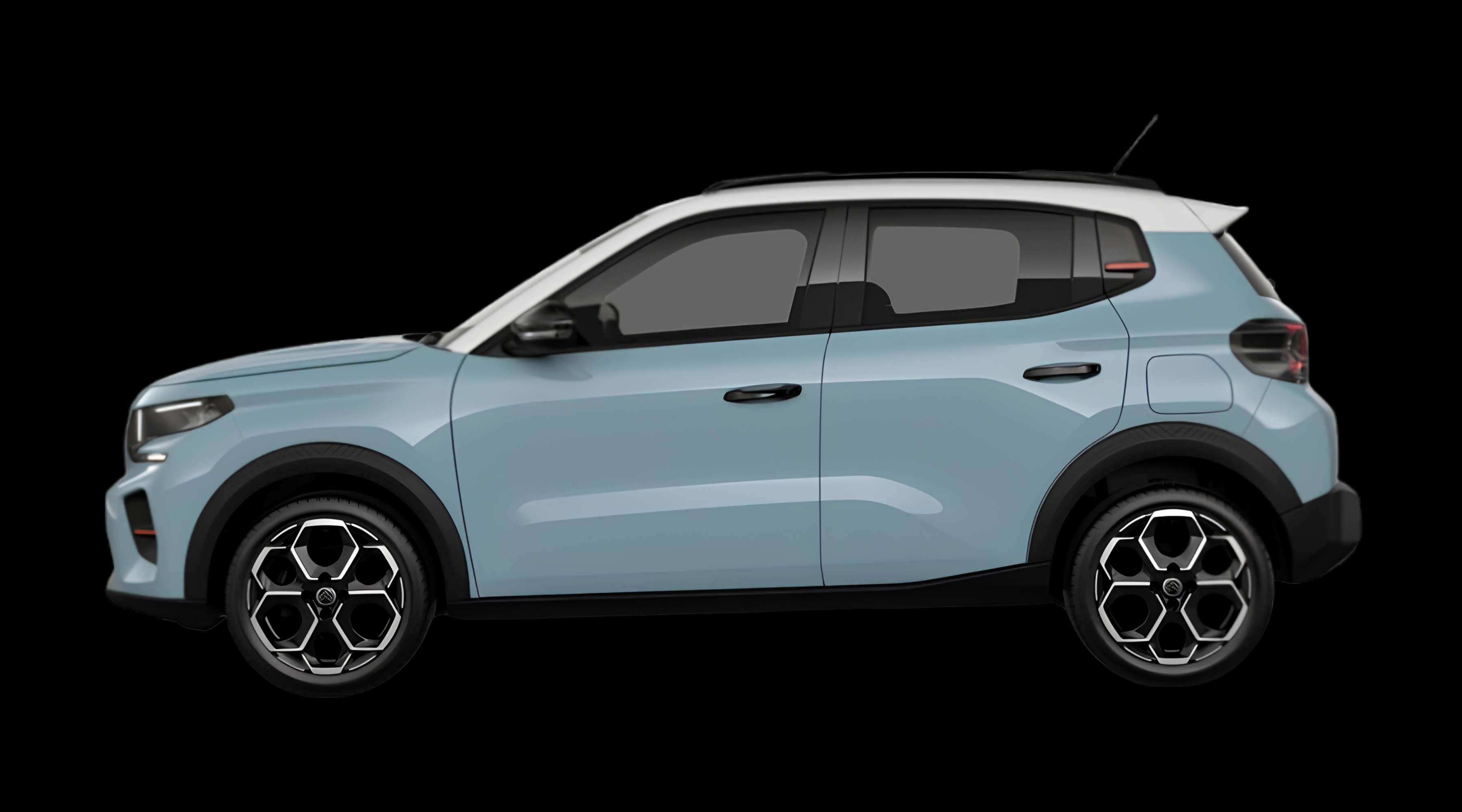 Seitenansicht eines Citroën C3