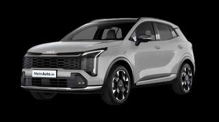Schräge Frontansicht auf einen Kia Sportage GT-line, freigestellt