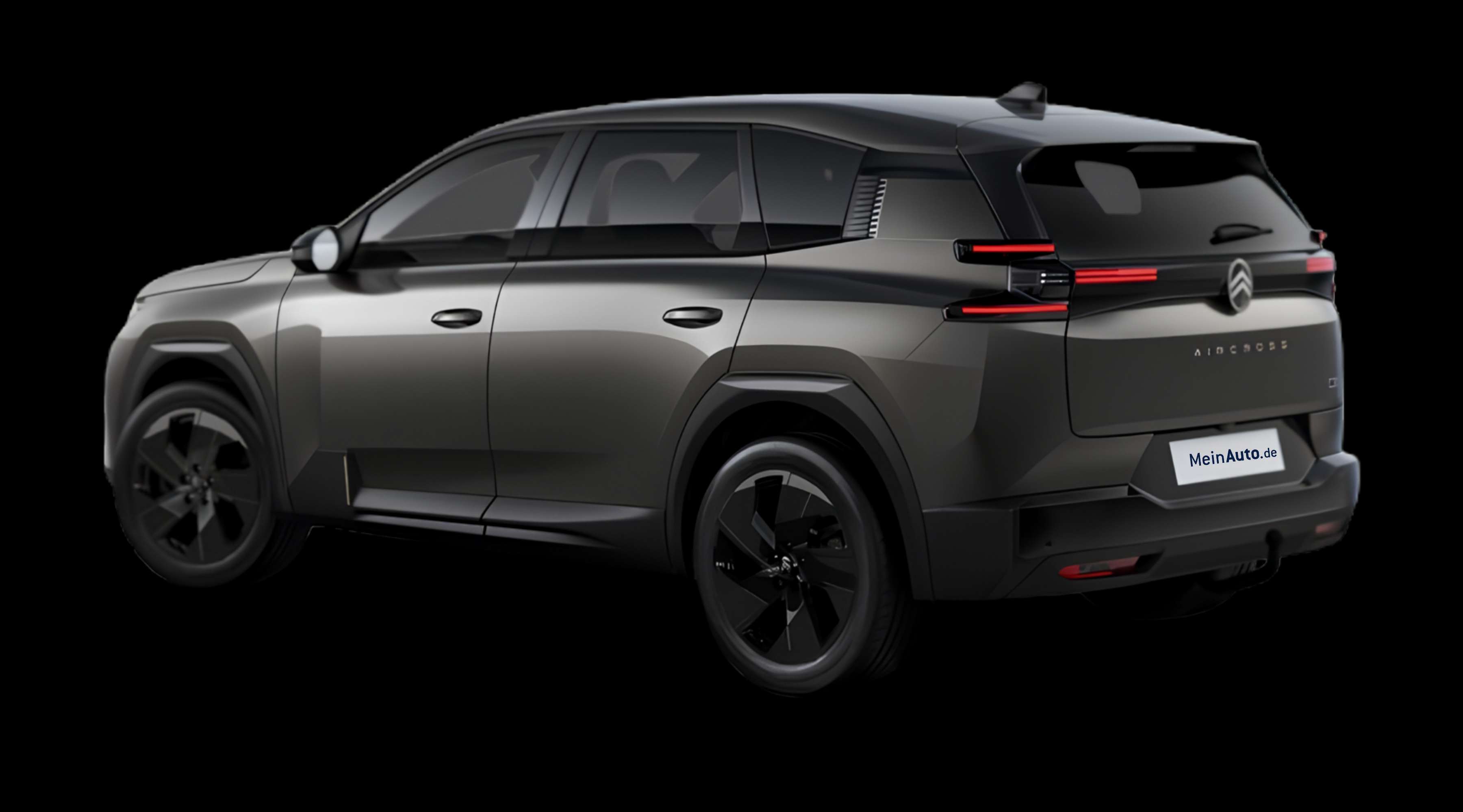Schräge Heckansicht eines Citroën C5 Aircross, freigestellt