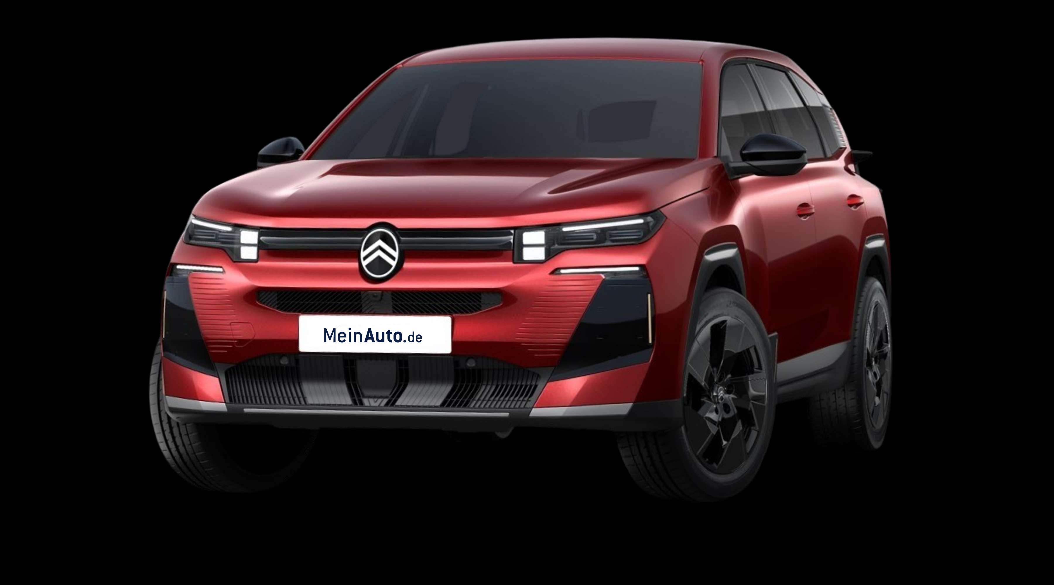 Schräge Frontansicht eines Citroën C5 Aircross, freigestellt