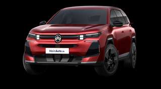 Schräge Frontansicht auf einen Citroën C5 Aircross MAX, freigestellt