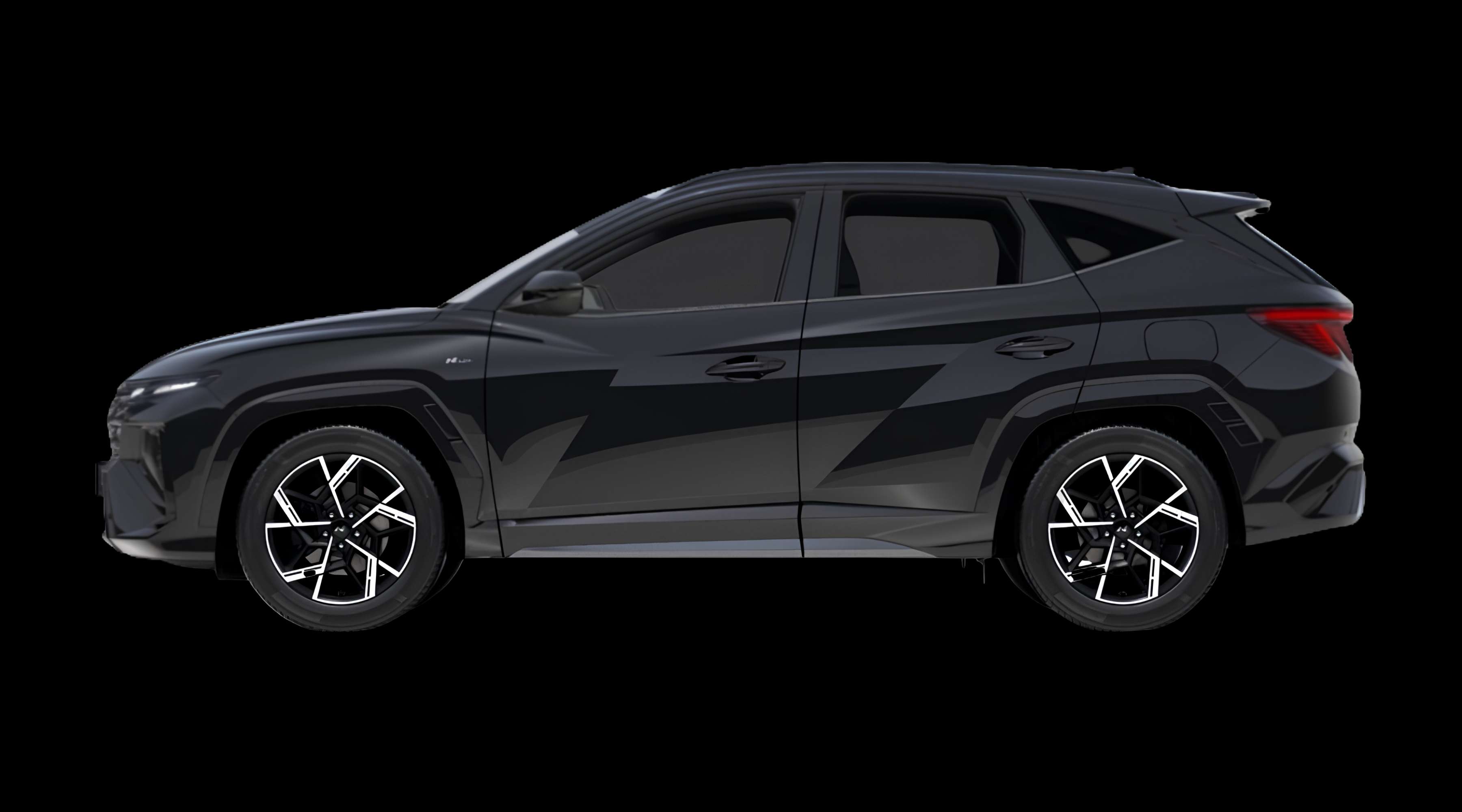 Seitenansicht eines Hyundai Tucson