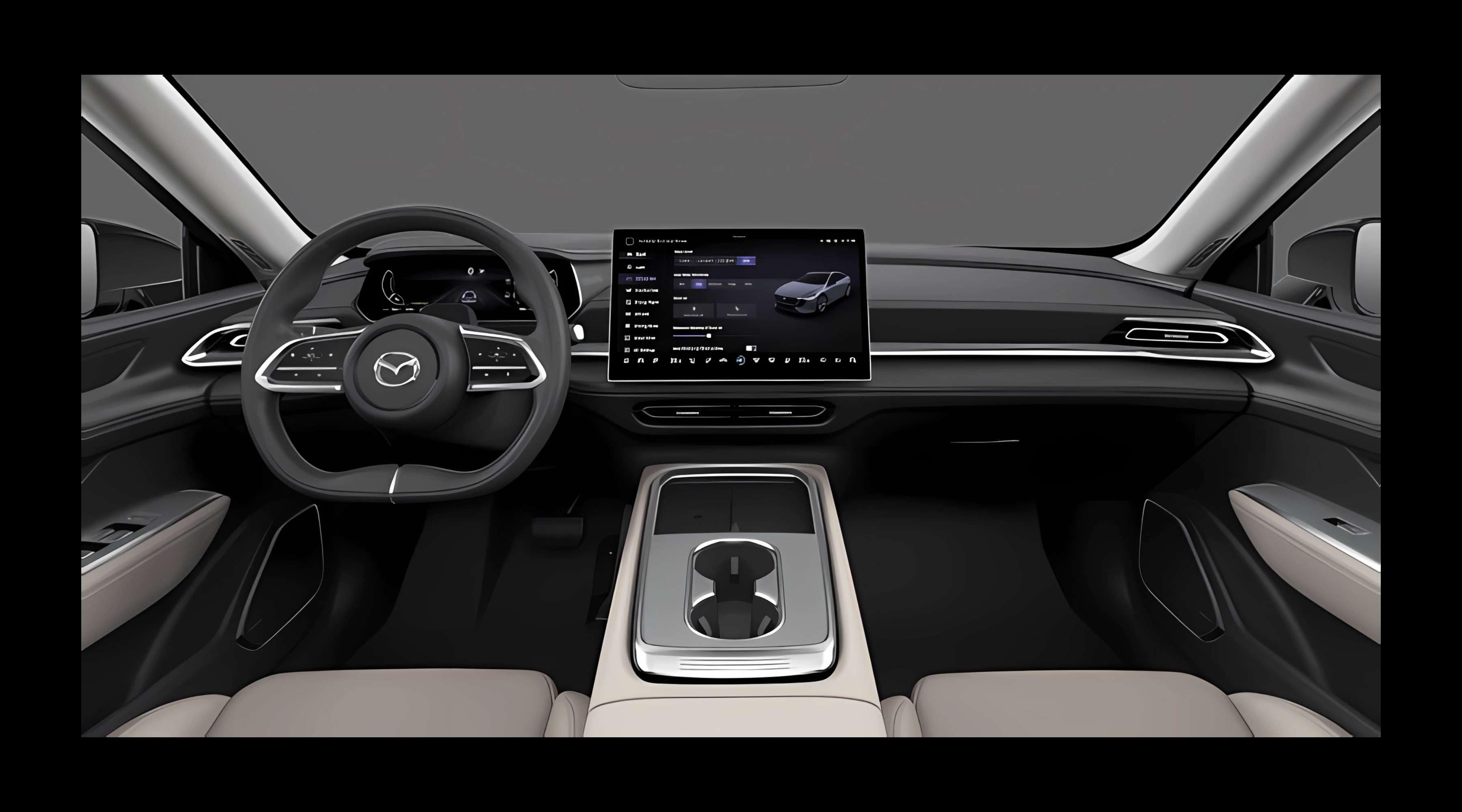 Armaturenbrett eines Mazda Mazda6e