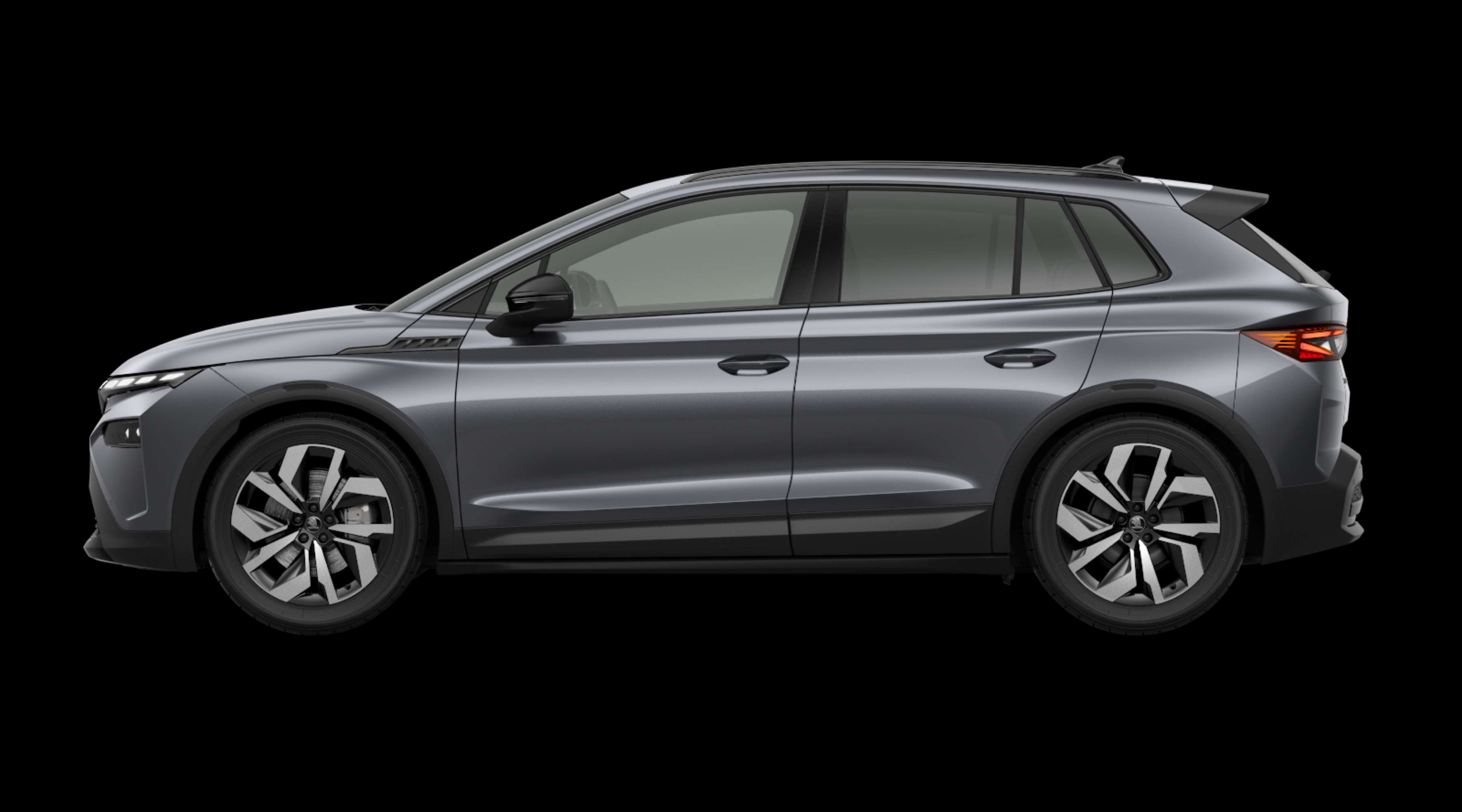 Seitenansicht eines Skoda Elroq