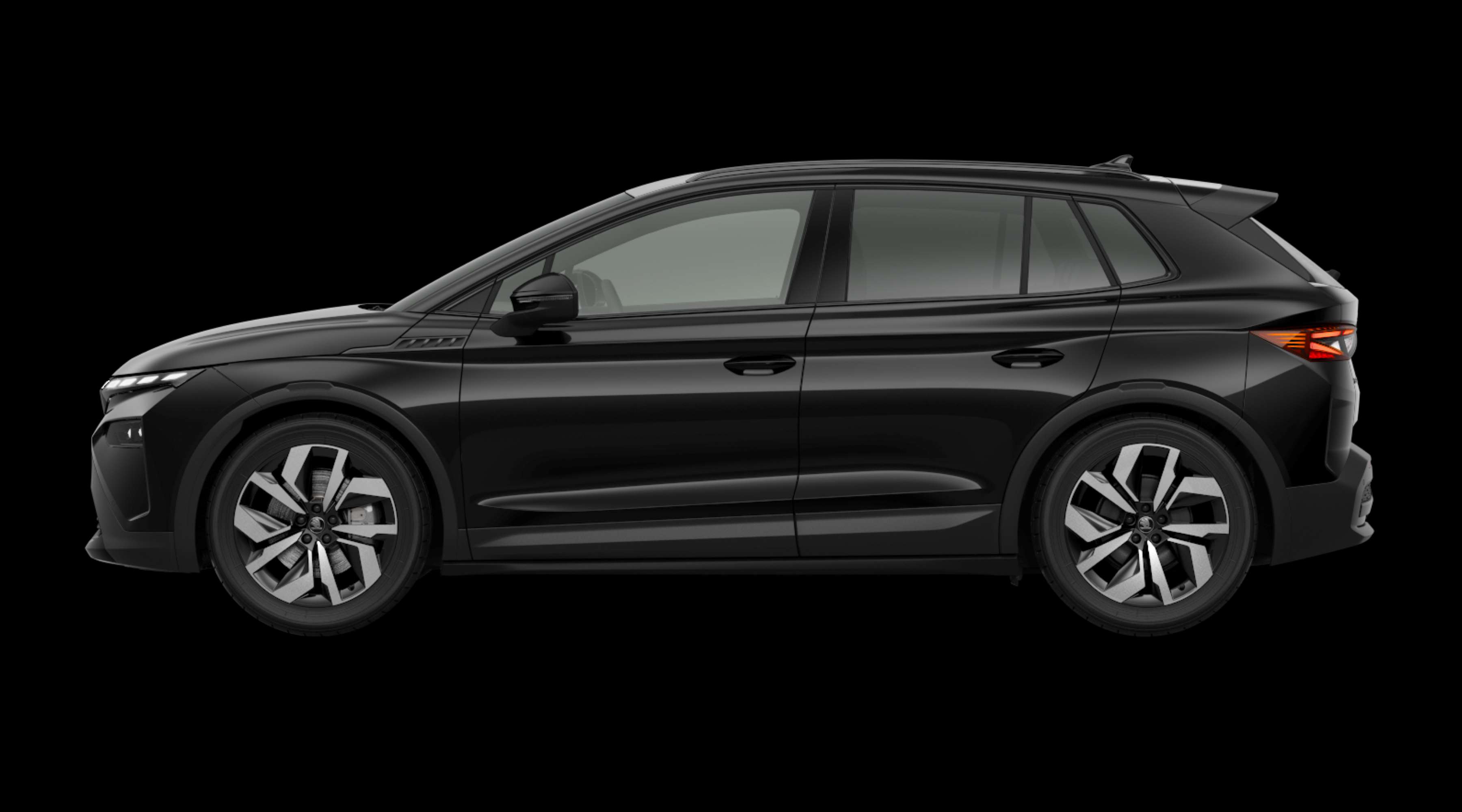 Seitenansicht eines Skoda Elroq