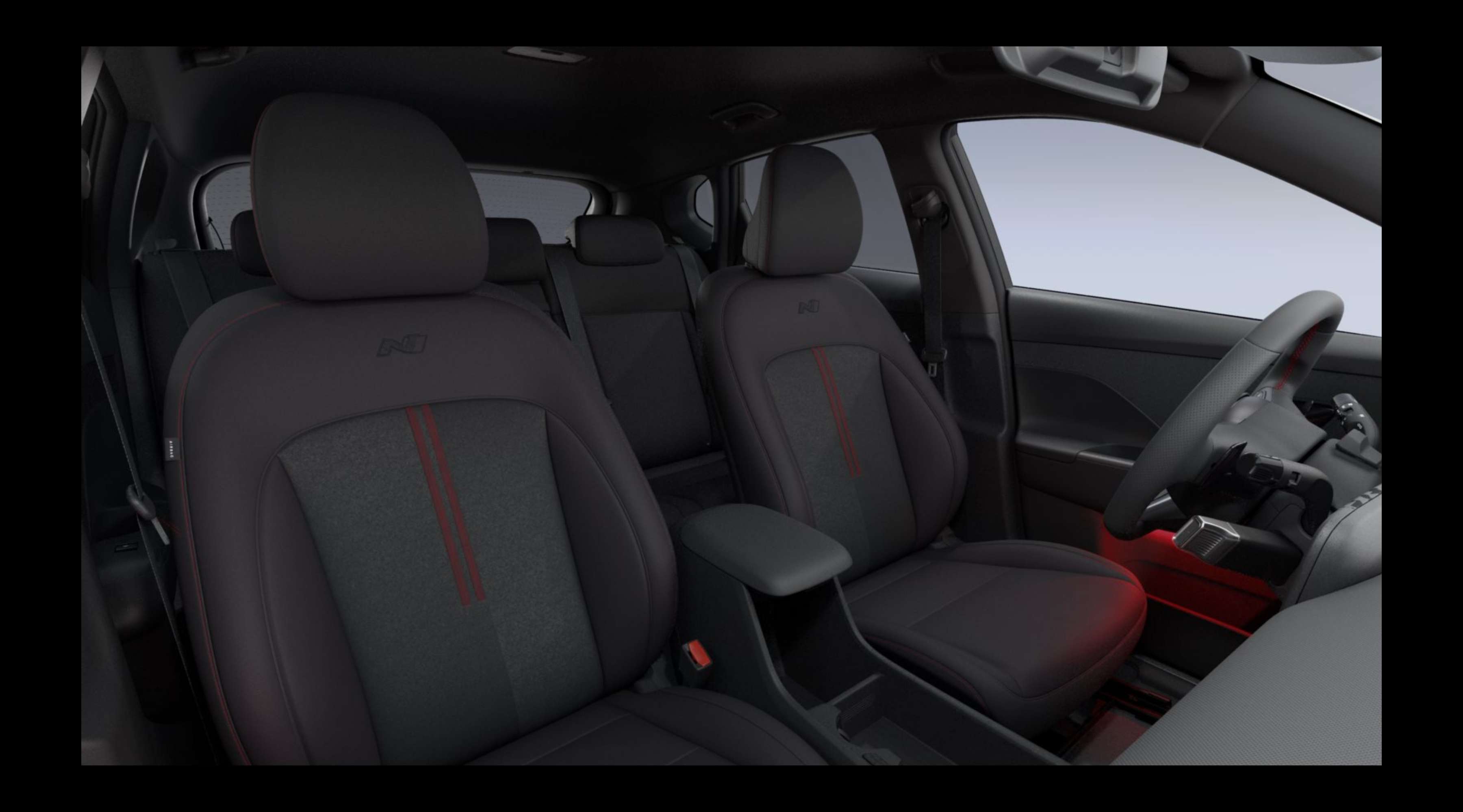 Vordersitze eines Hyundai Kona