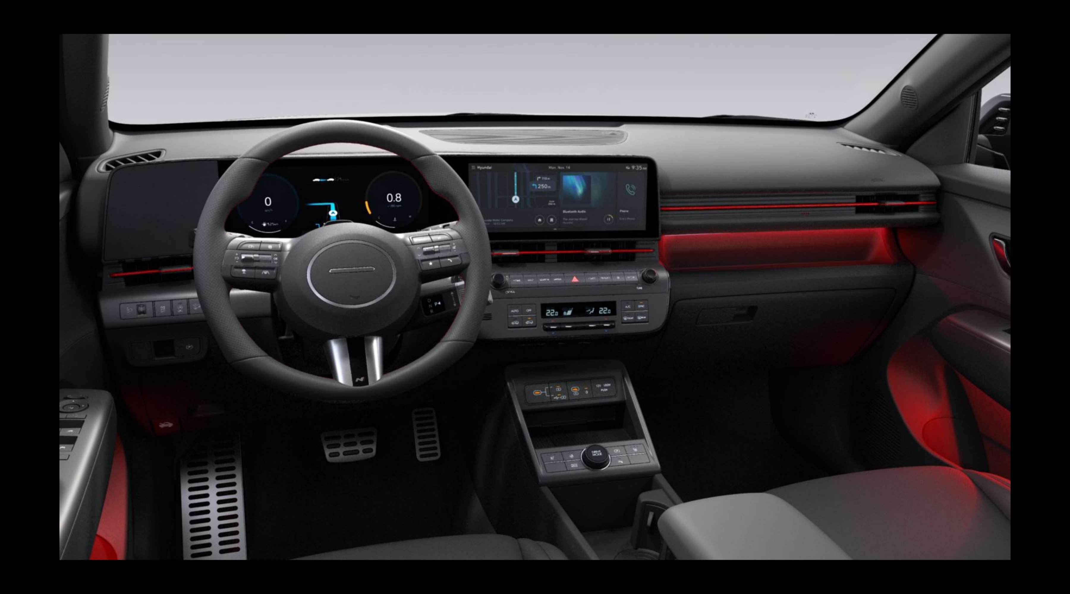 Armaturenbrett eines Hyundai Kona