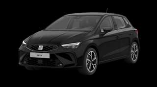 Schräge Frontansicht auf einen SEAT Ibiza FR, freigestellt