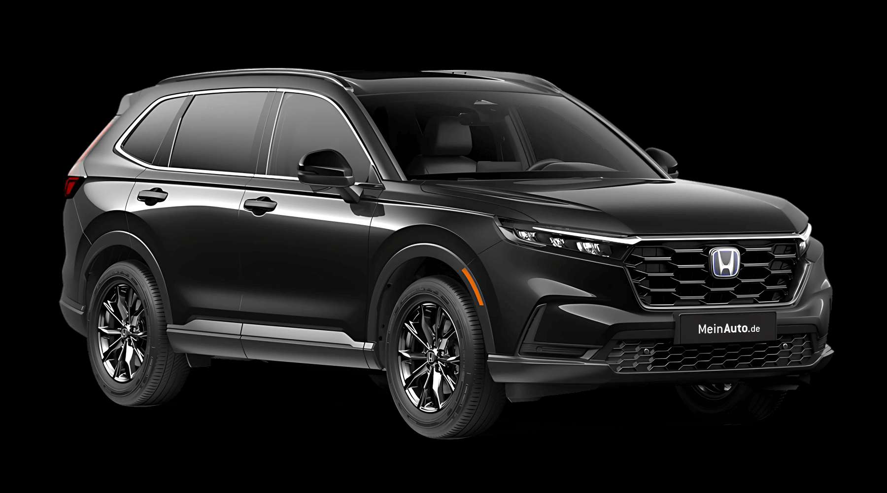 Schräge Frontansicht eines Honda CR-V, freigestellt