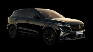 Schräge Frontansicht auf einen Renault Austral Esprit Alpine, freigestellt