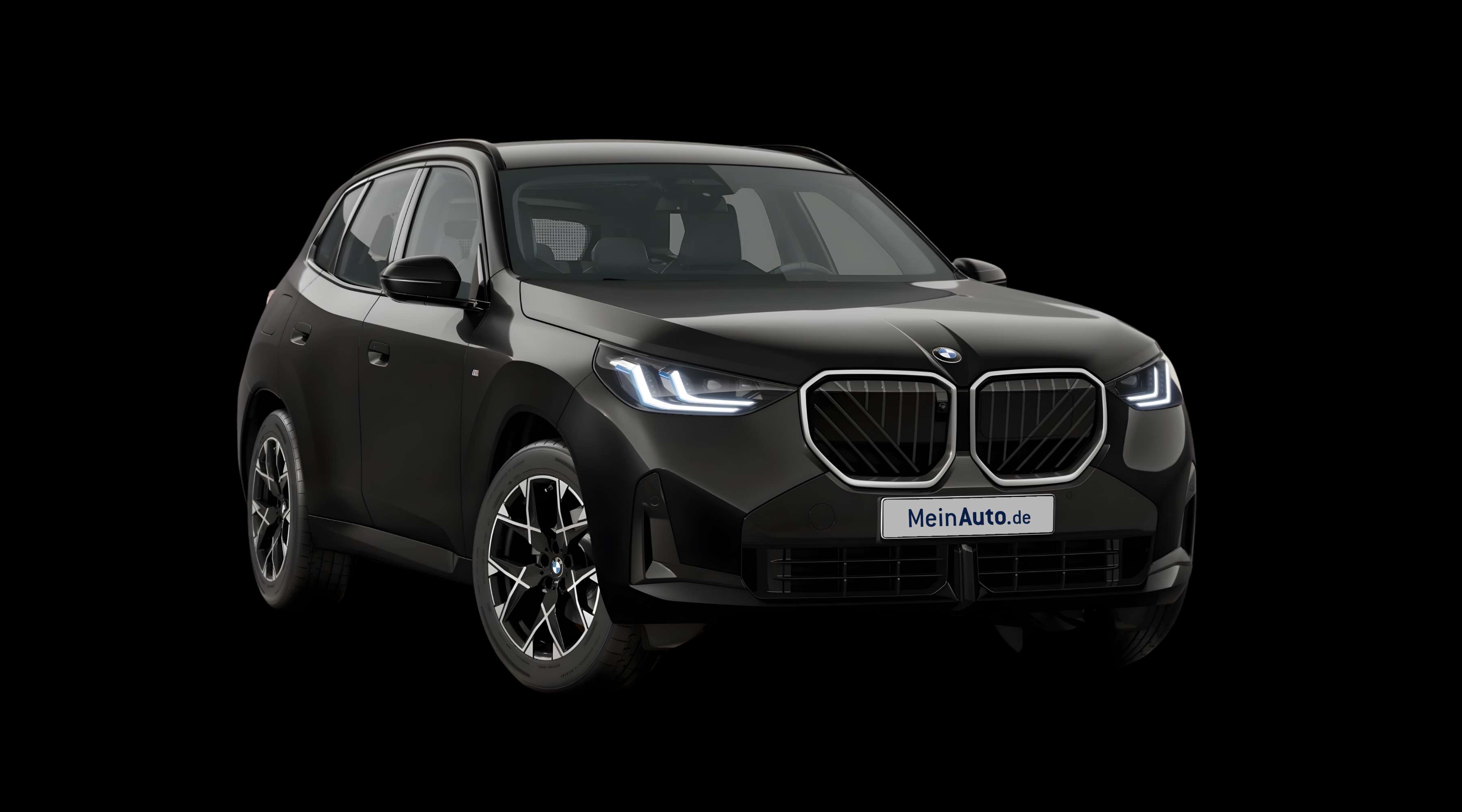 Schräge Frontansicht eines BMW X3, freigestellt