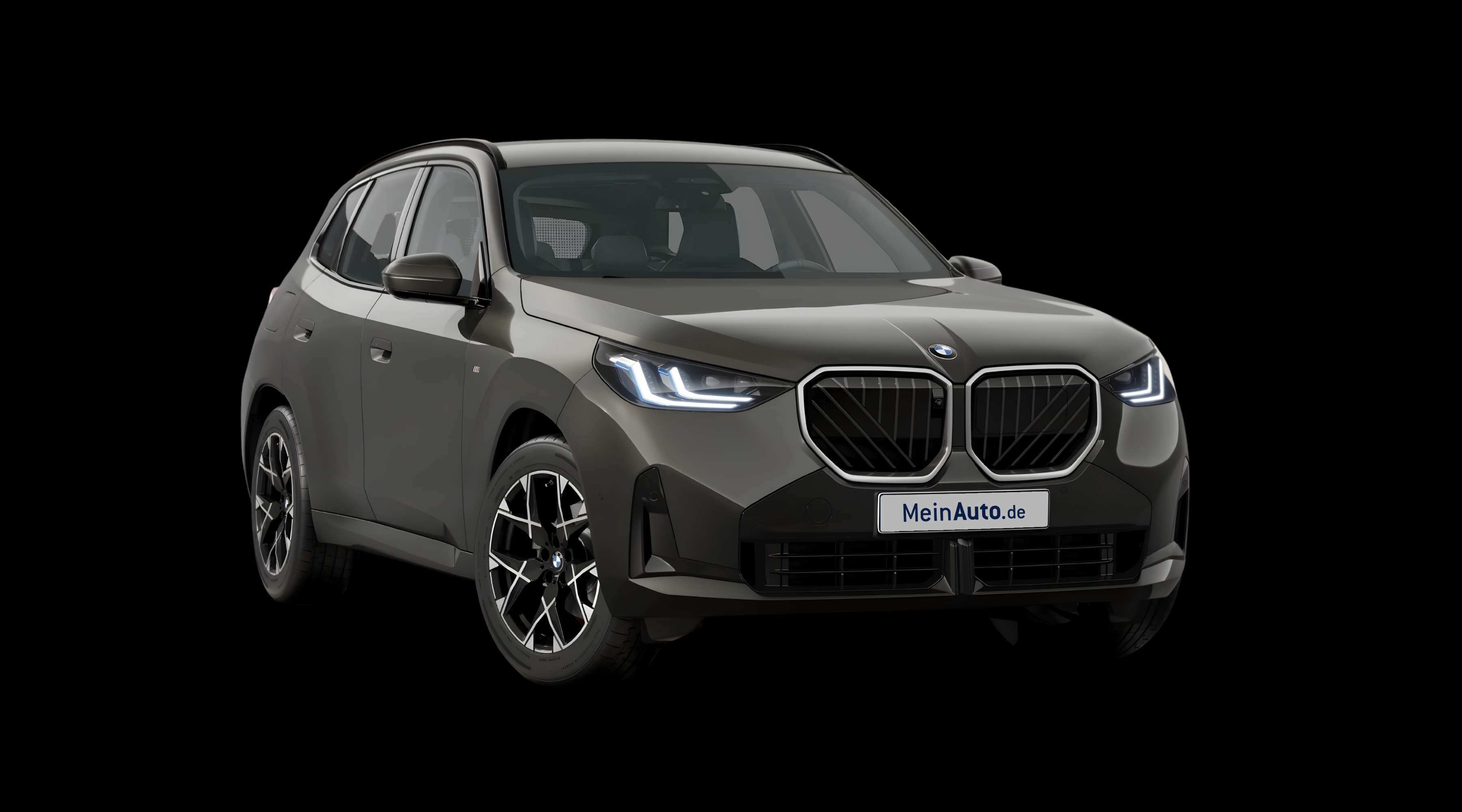 Schräge Frontansicht eines BMW X3, freigestellt