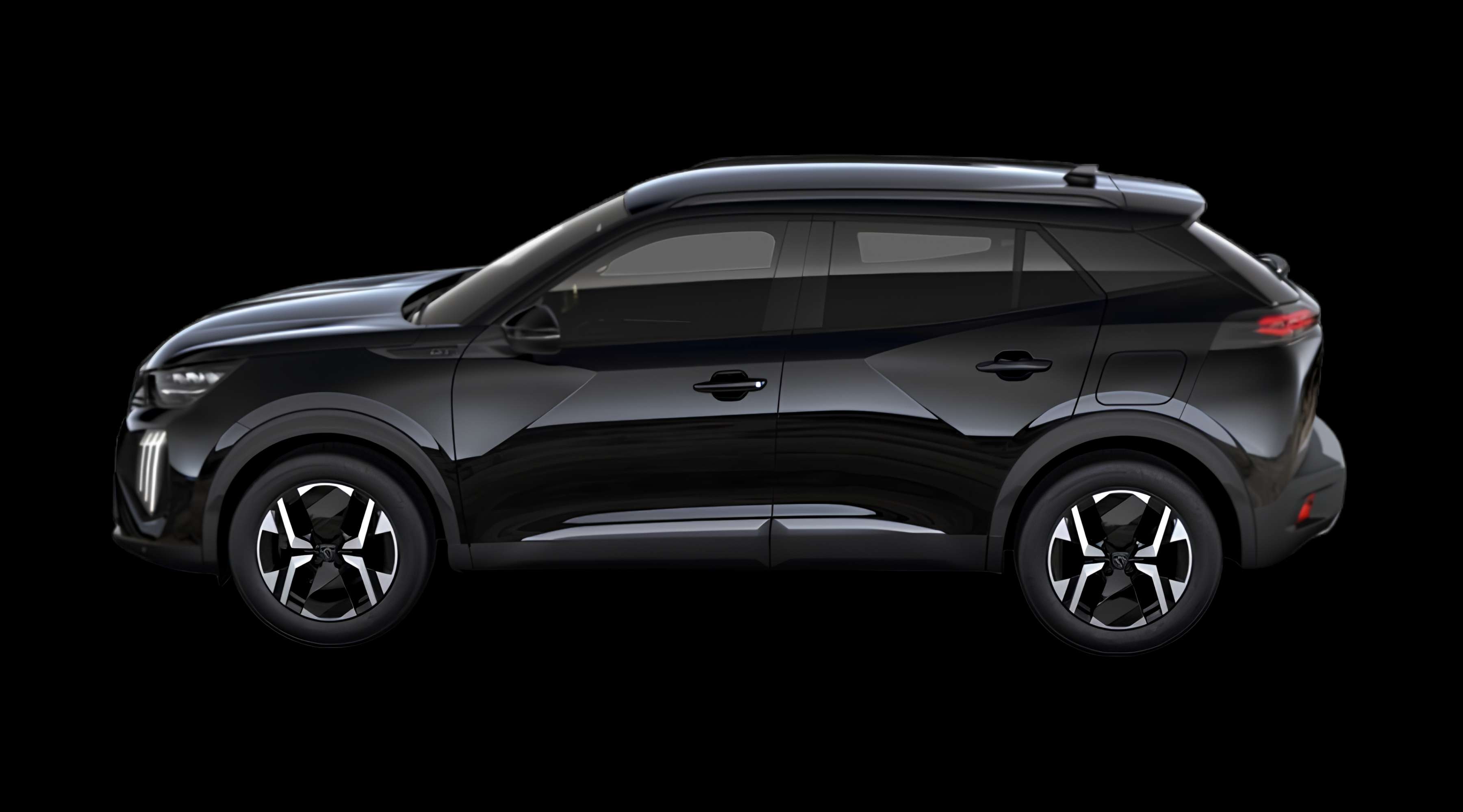 Seitenansicht eines Peugeot 2008