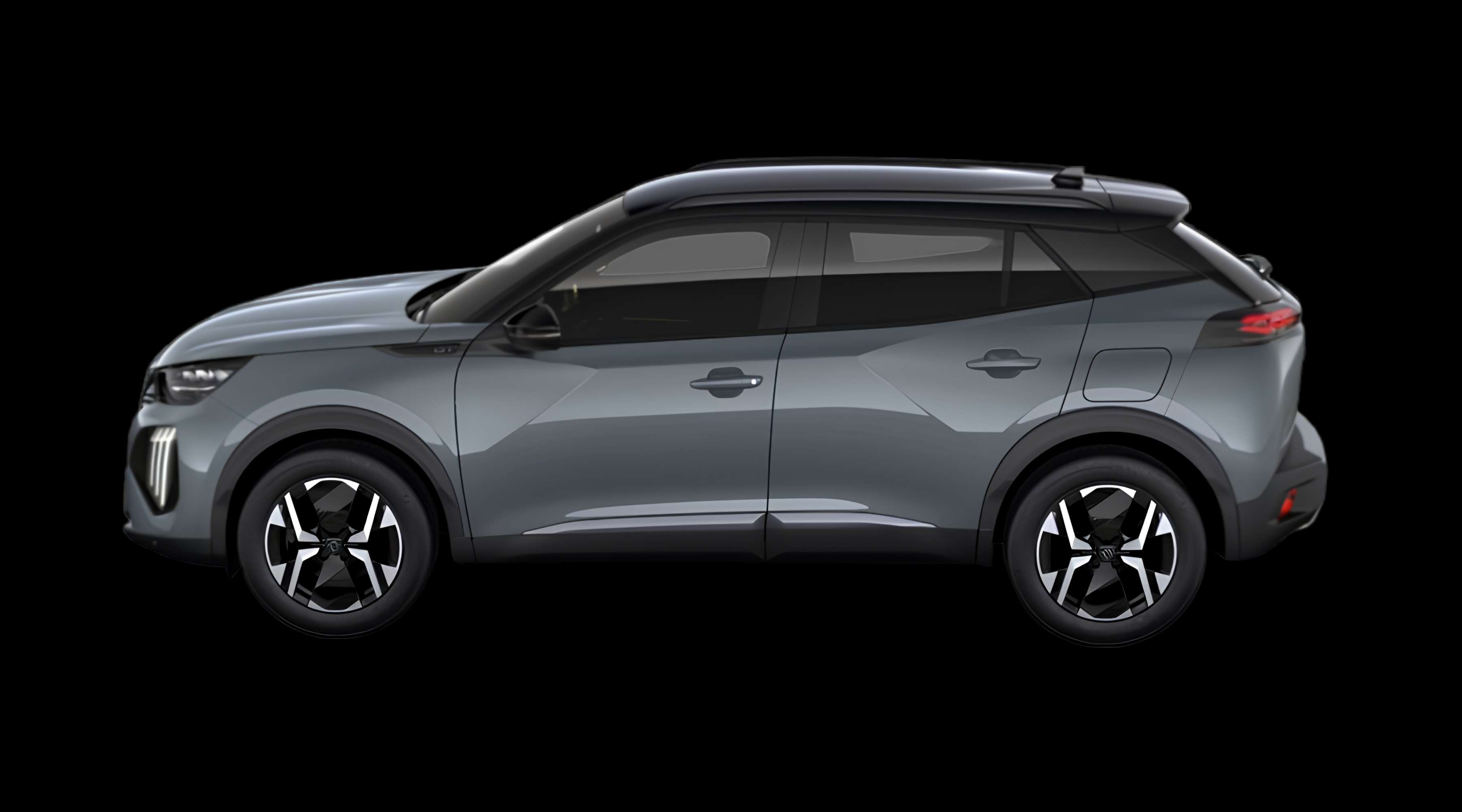 Seitenansicht eines Peugeot 2008