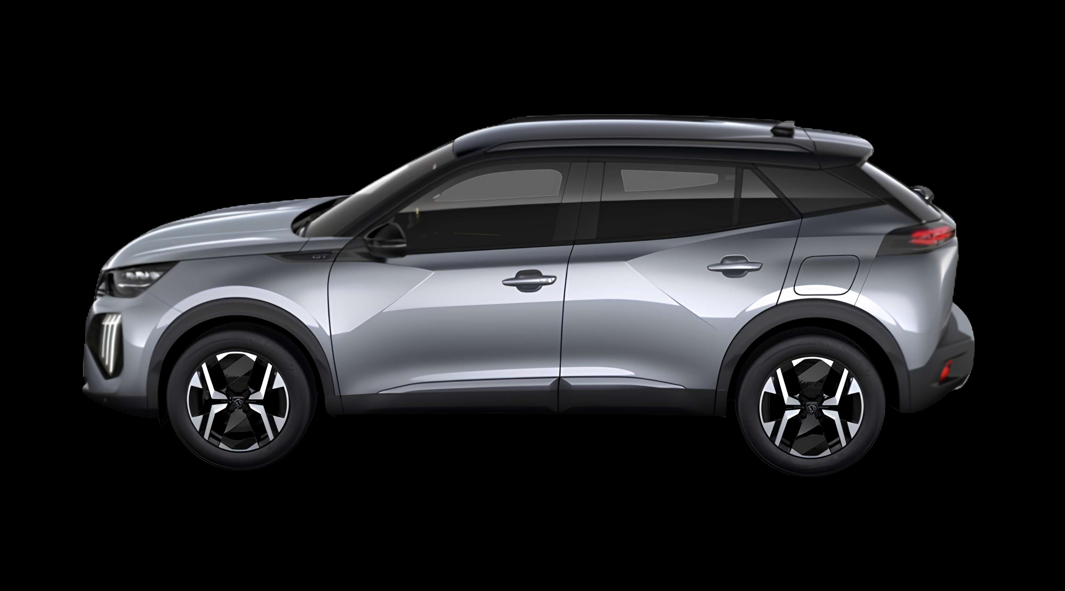 Seitenansicht eines Peugeot 2008