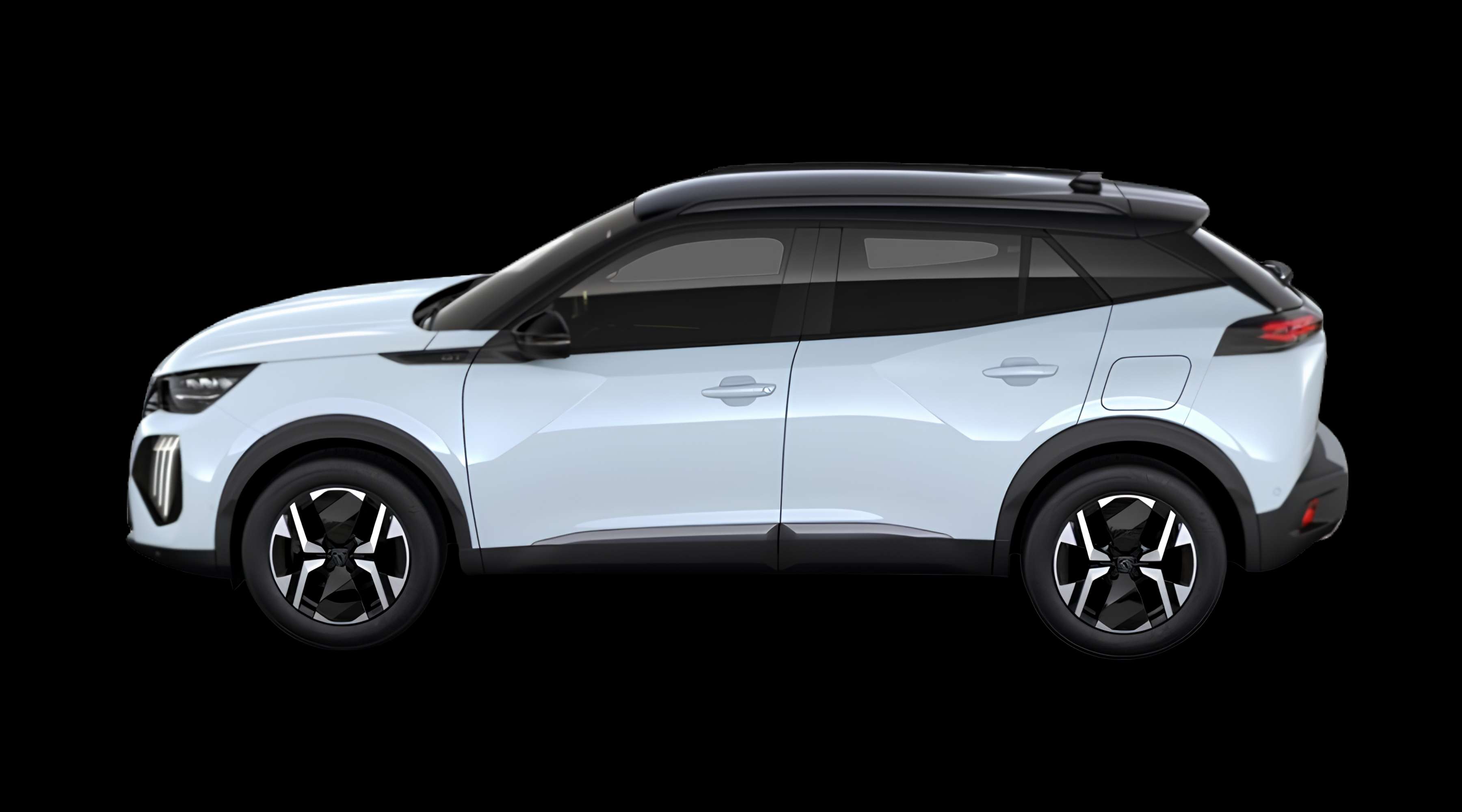 Seitenansicht eines Peugeot 2008