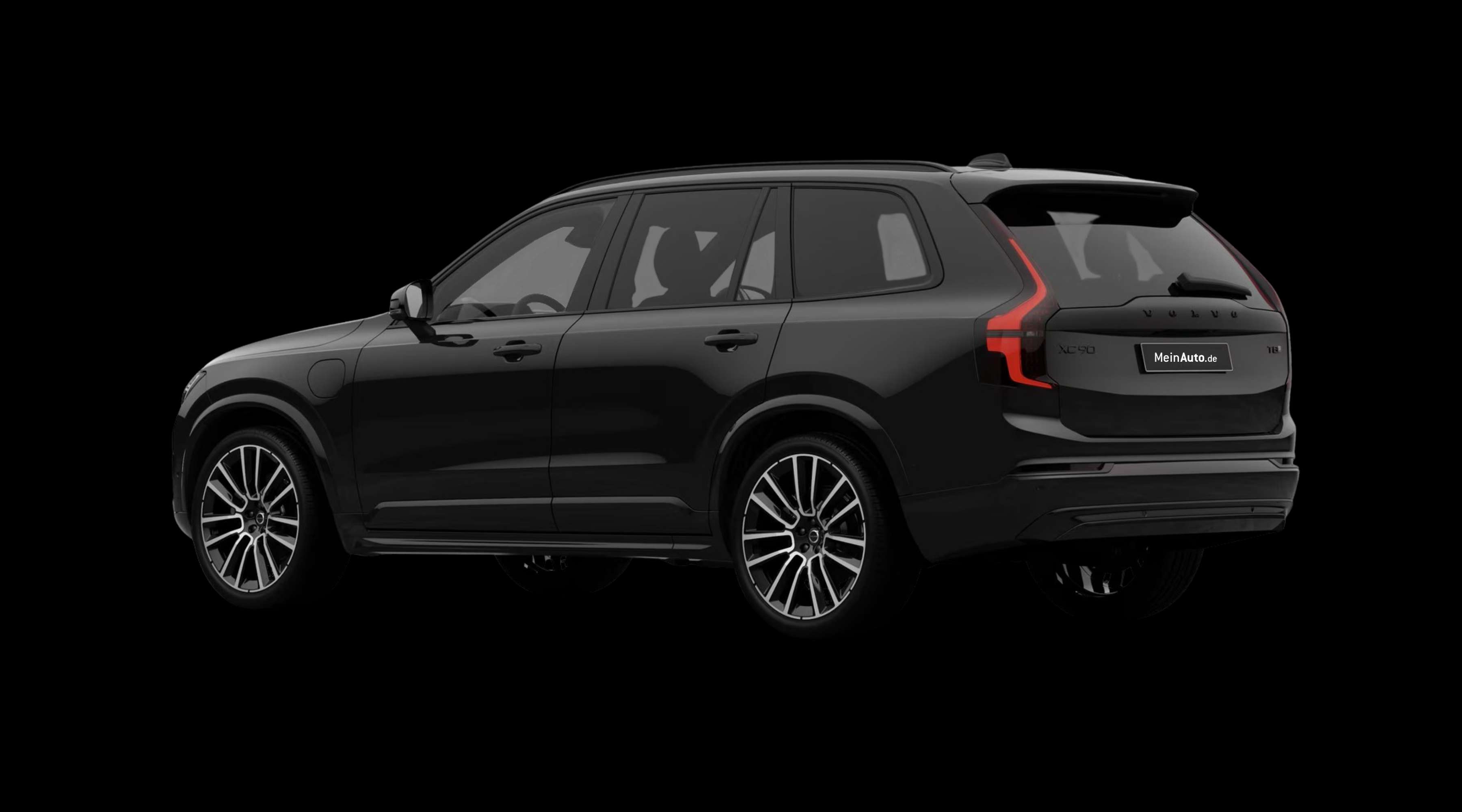 Schräge Heckansicht eines Volvo XC90, freigestellt
