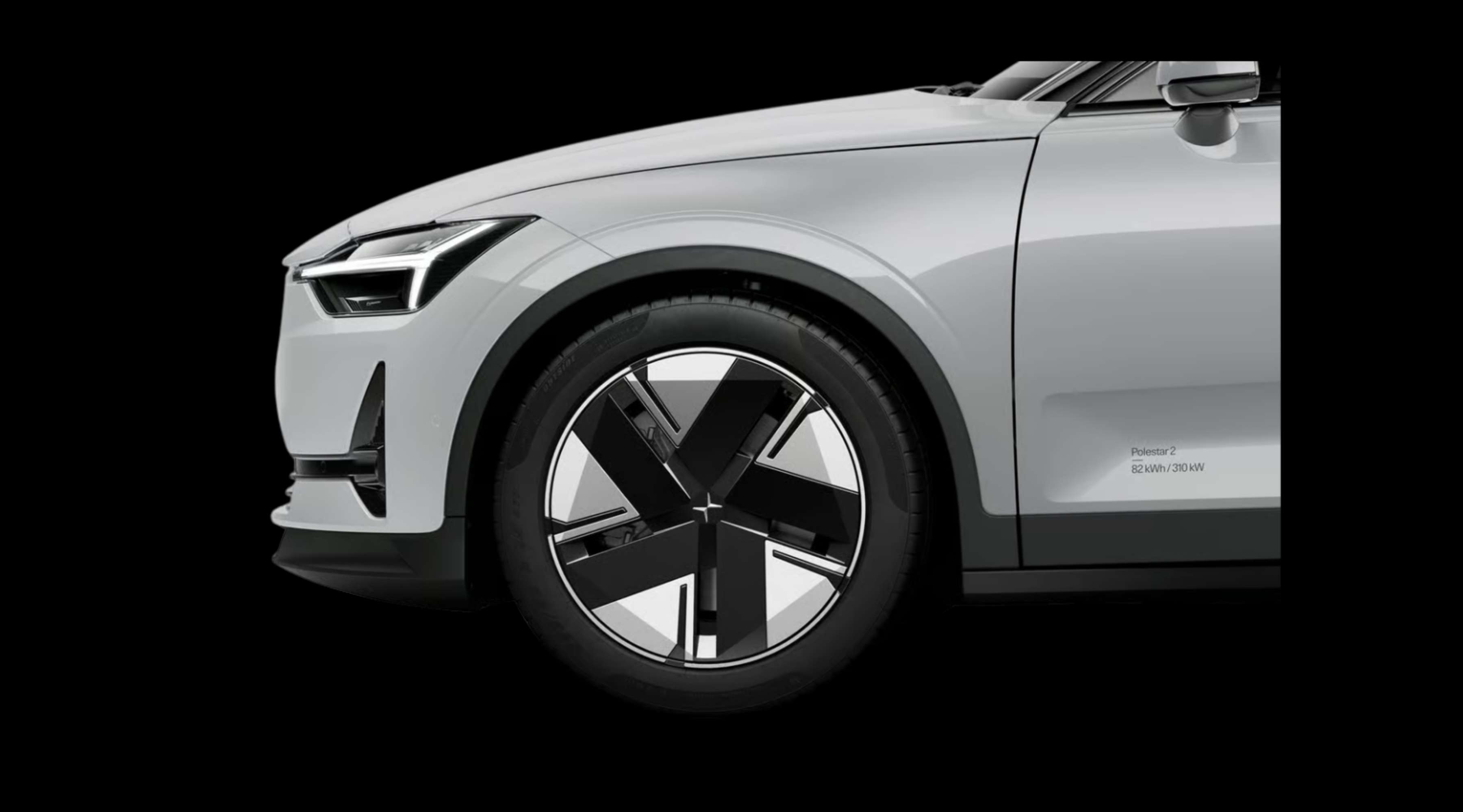 Radkappe oder Felge eines Polestar 2