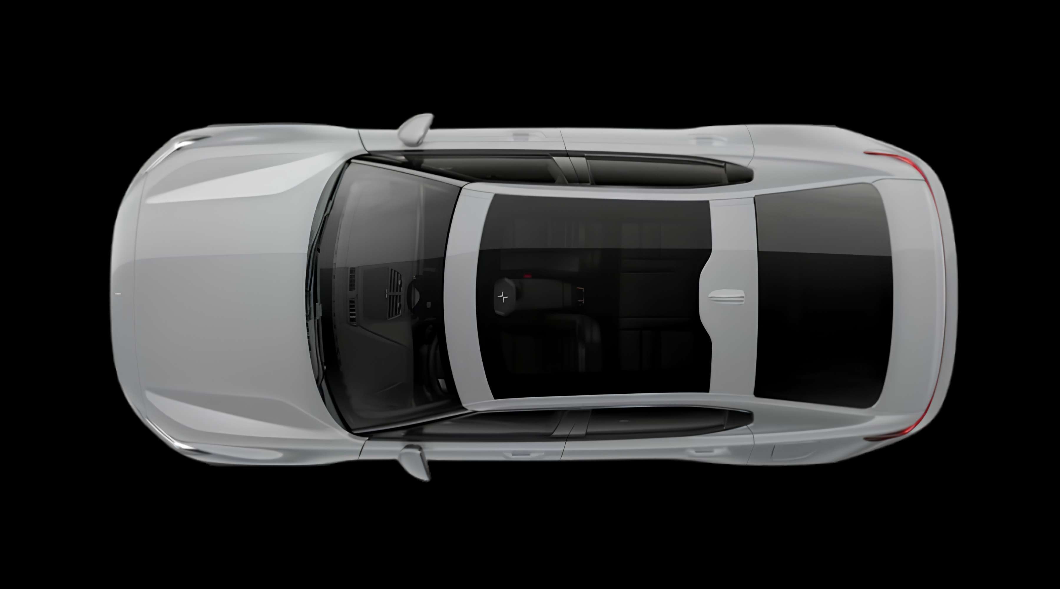 Heckansicht eines Polestar 2