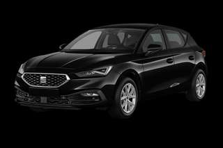 Schräge Frontansicht auf einen SEAT Leon FR, freigestellt