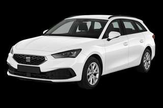 Schräge Frontansicht auf einen SEAT Leon FR, freigestellt