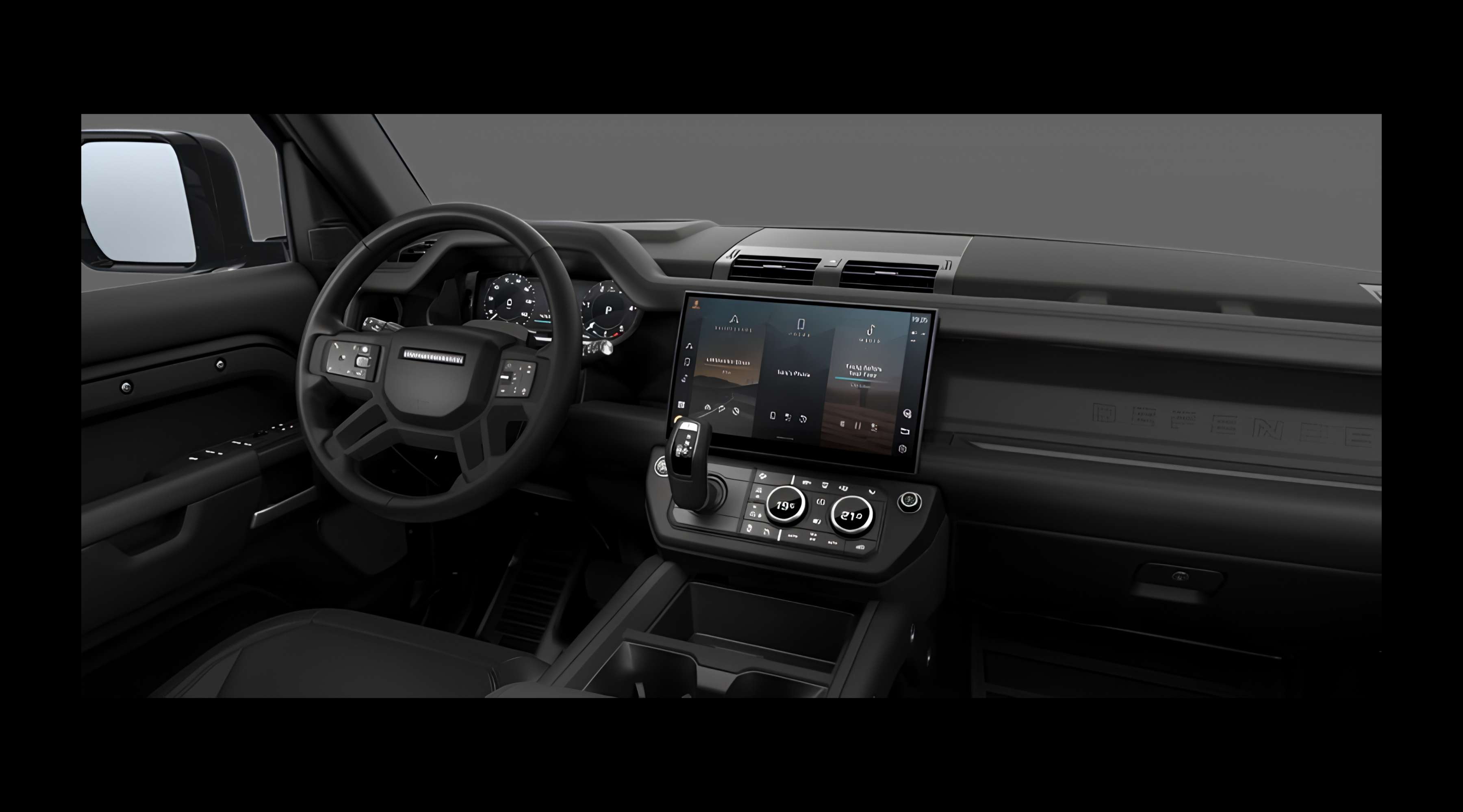Armaturenbrett eines Land Rover Defender