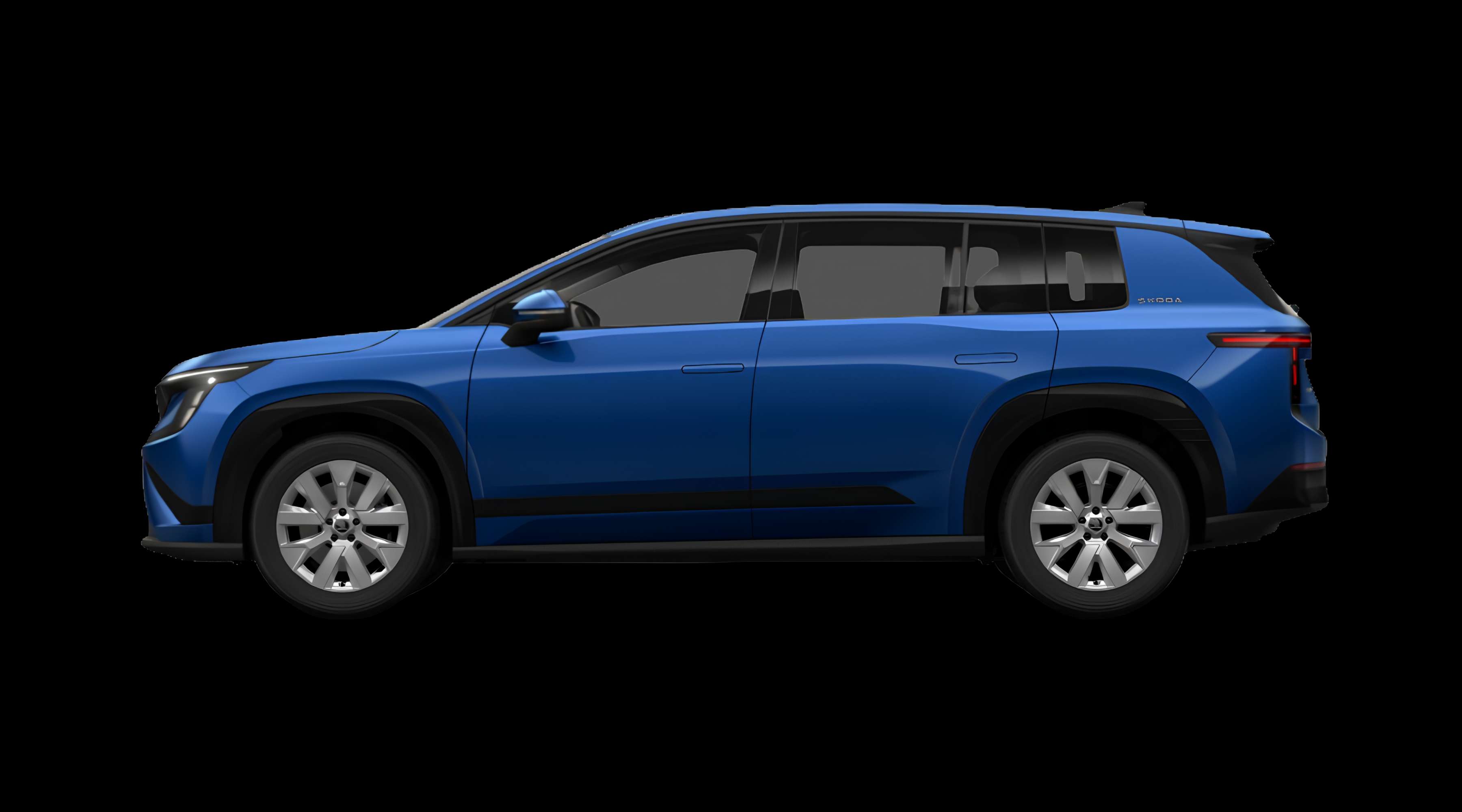 Seitenansicht eines Skoda Peaq