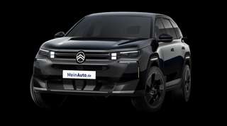 Schräge Frontansicht auf einen Citroën C5 Aircross MAX, freigestellt