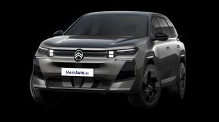 Schräge Frontansicht auf einen Citroën C5 Aircross MAX, freigestellt