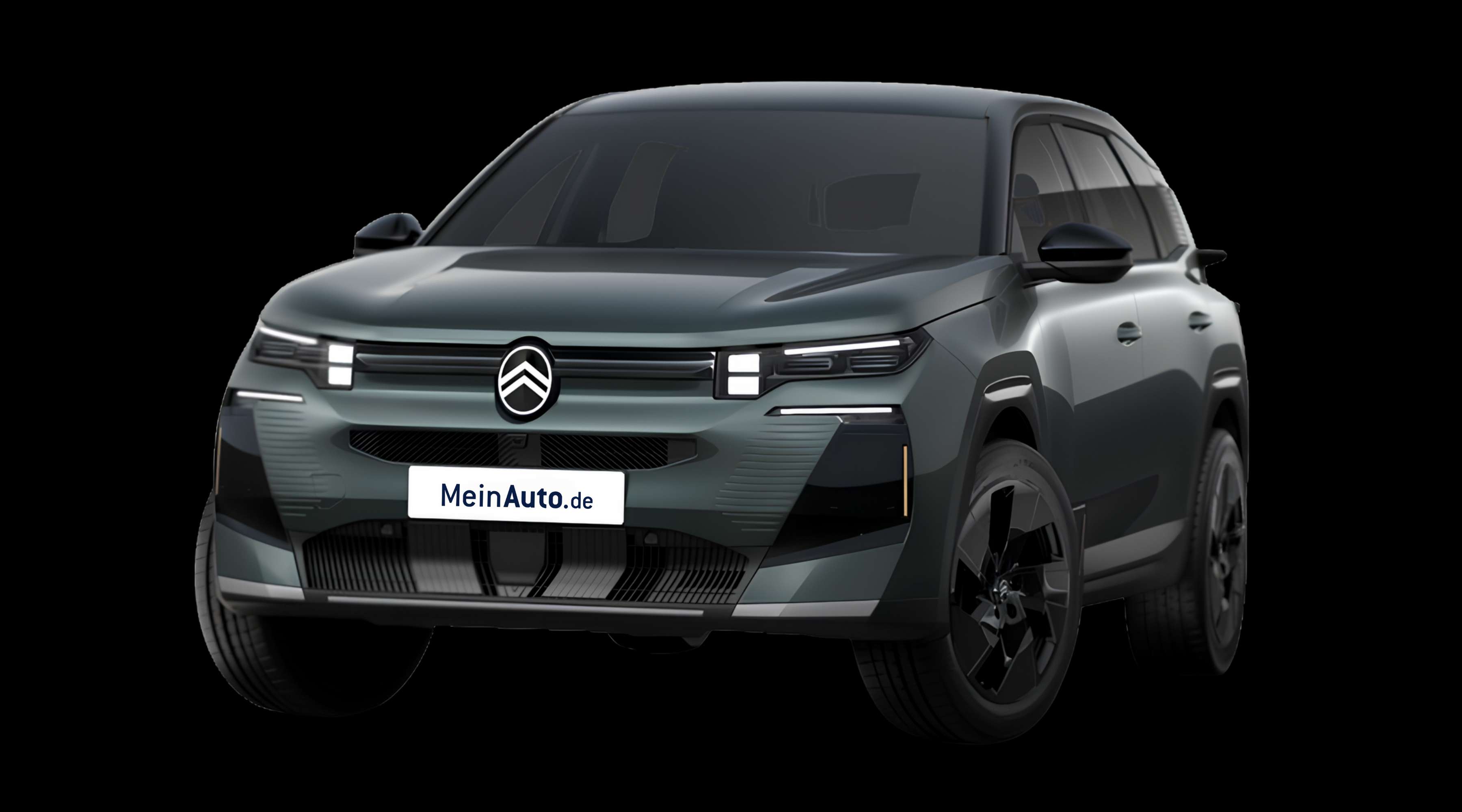 Schräge Frontansicht eines Citroën C5 Aircross, freigestellt