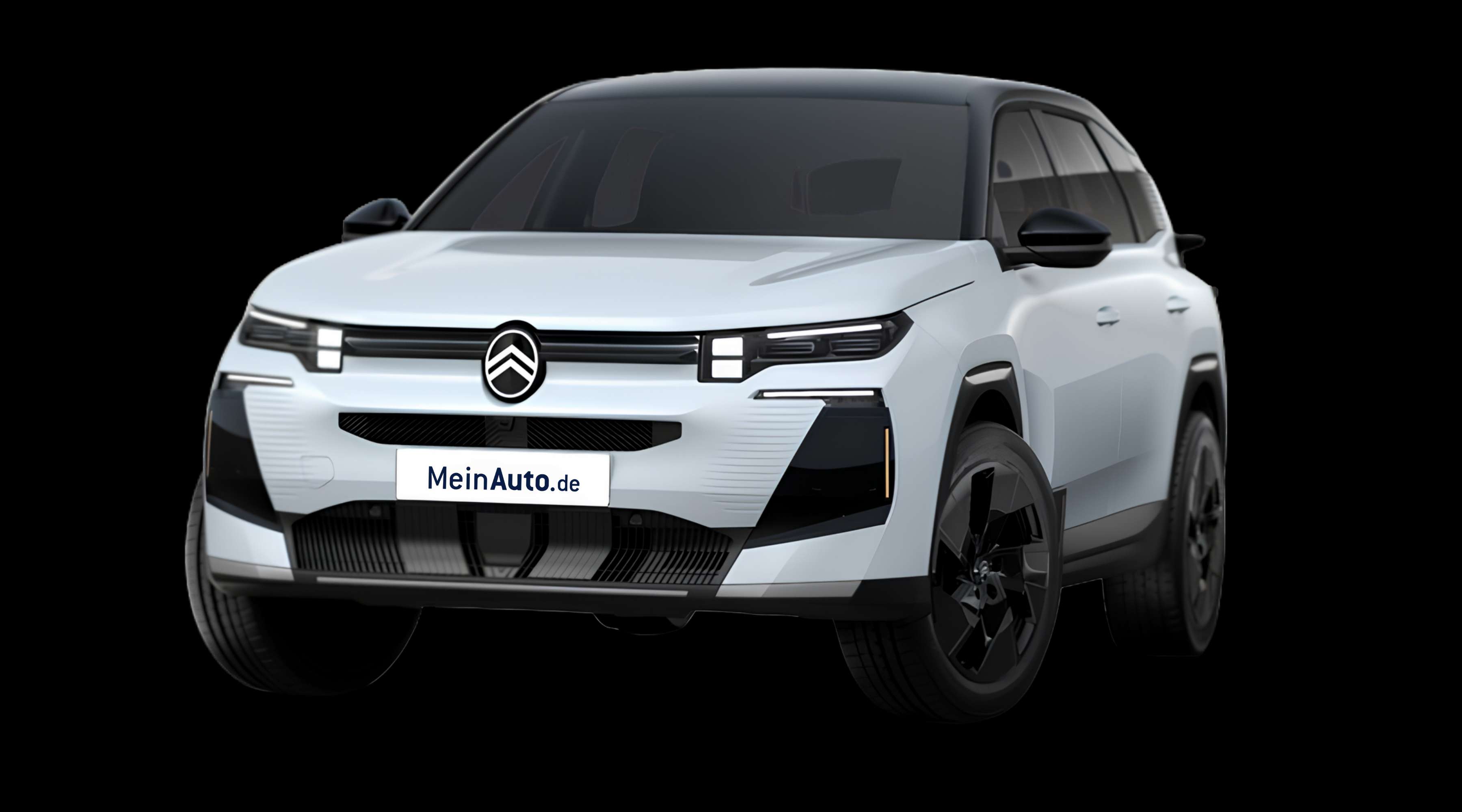 Schräge Frontansicht eines Citroën C5 Aircross, freigestellt