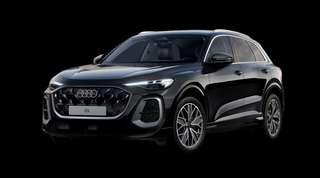 Schräge Frontansicht auf einen Audi Q5 , freigestellt