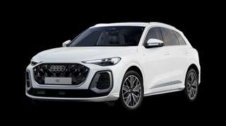 Schräge Frontansicht auf einen Audi Q5 , freigestellt